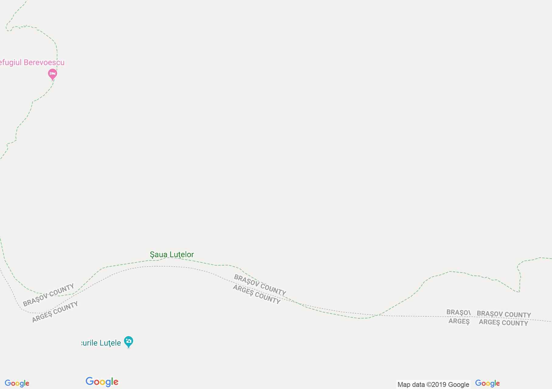 Hartă Munţii Făgăraş: Curmătura Lerescu Mic-Curmătura Zârnei