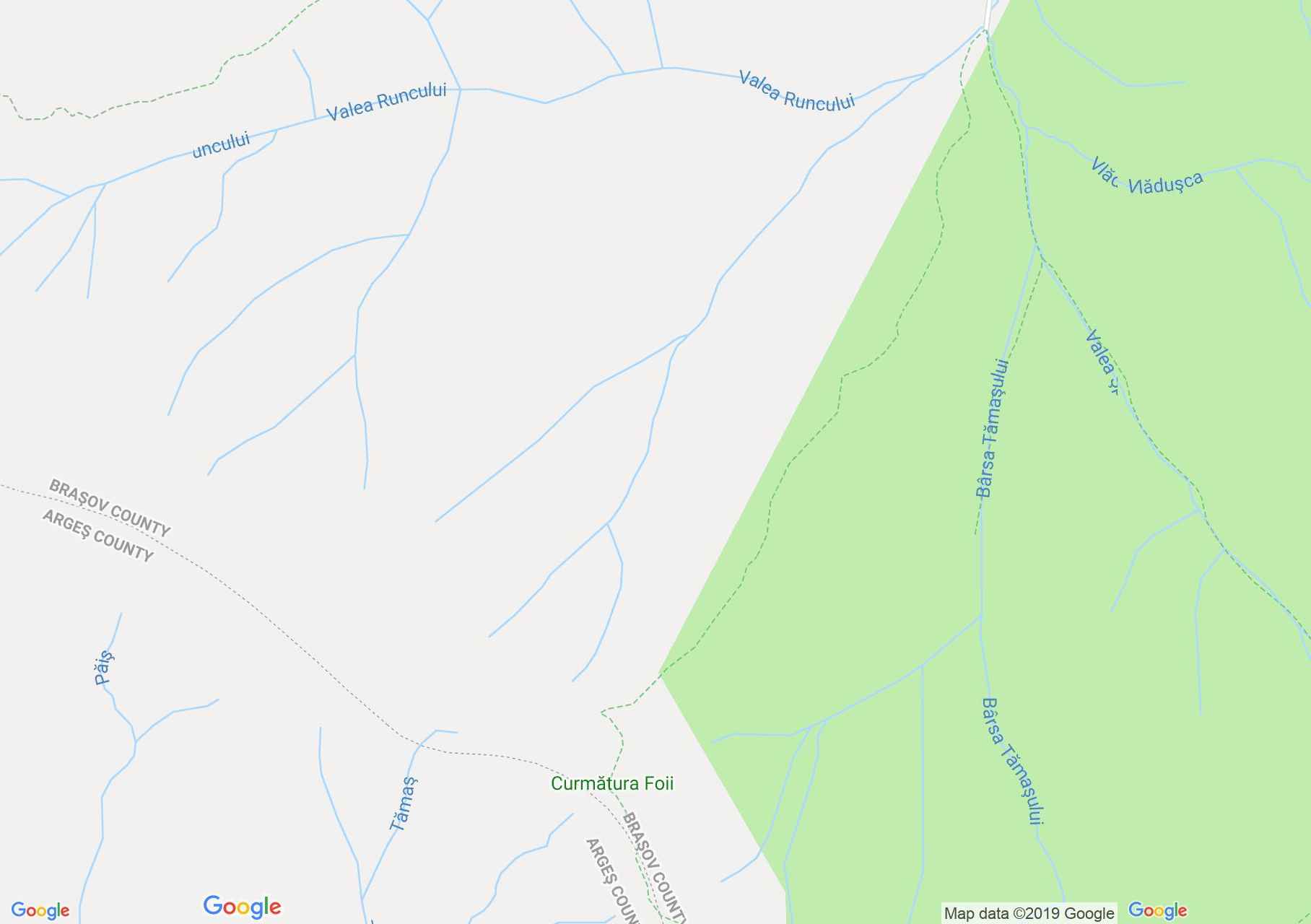 Hartă Munţii Făgăraş: Cabana Plaiul Foii-Curmătura Lerescu Mic