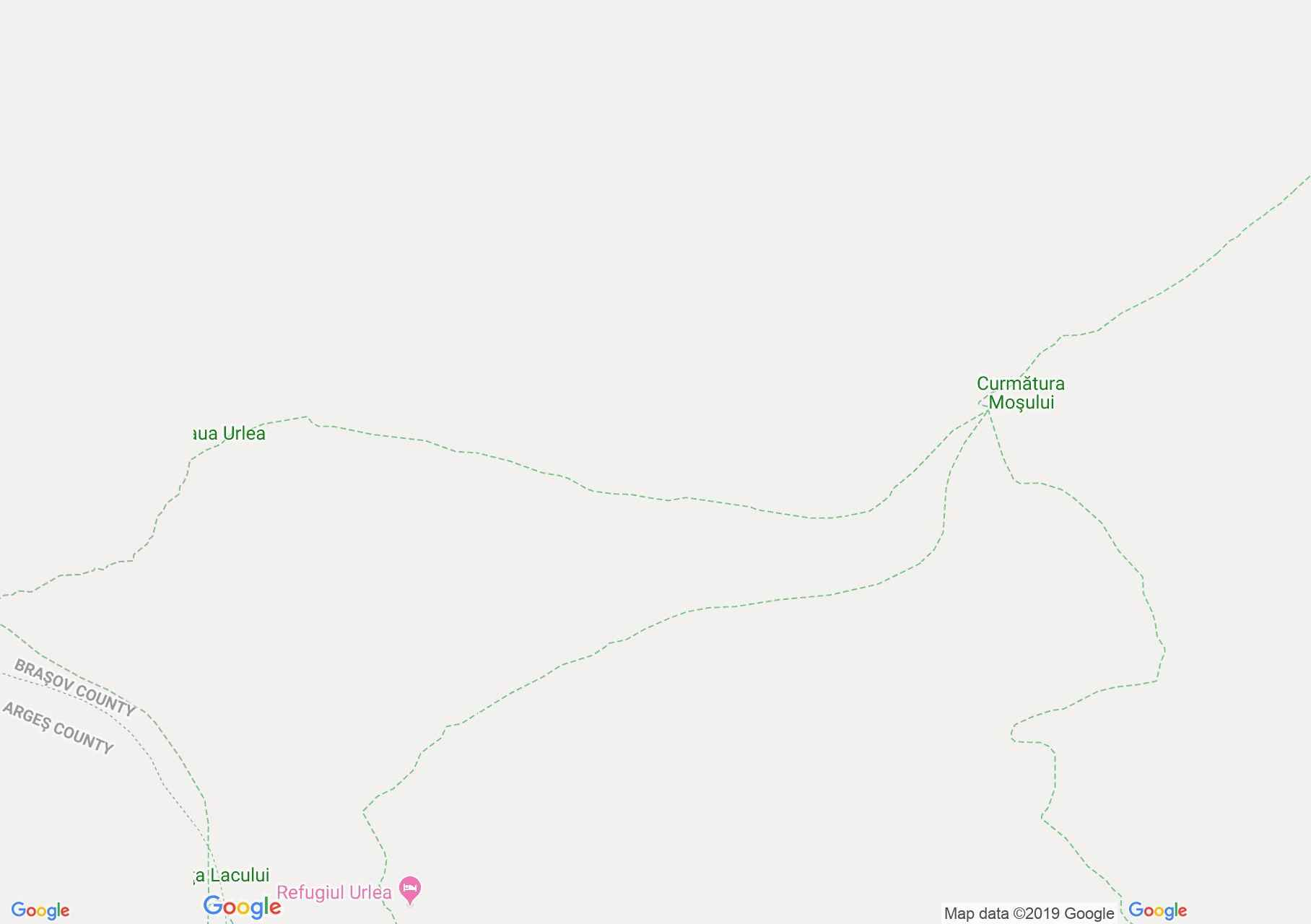 Fogarasi havasok: Portita Iezerului - Urlea tó - Mosu nyereg (térkép)