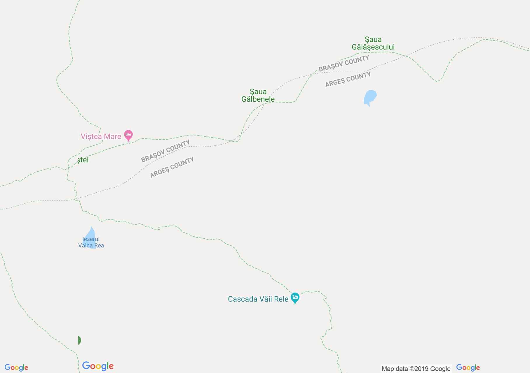 Hartă Munţii Făgăraş: Stâna din Valea Rea - Portiţa Viştei