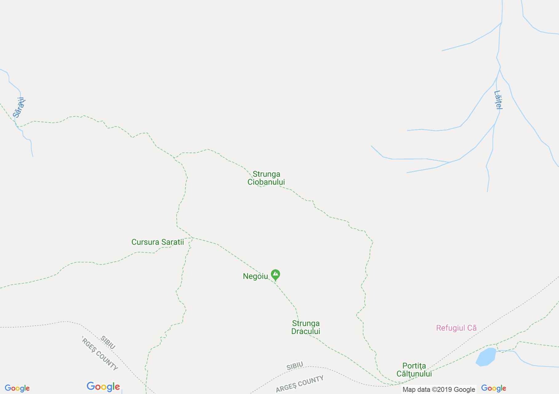 Fogarasi havasok: Negoiu csúcs (térkép)