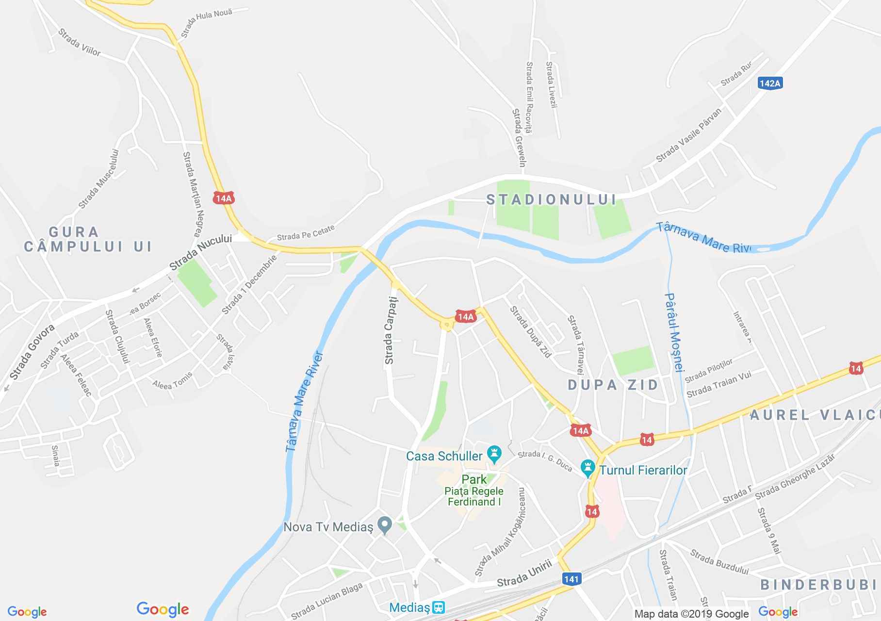 Hartă Mediaş: Casa Hann