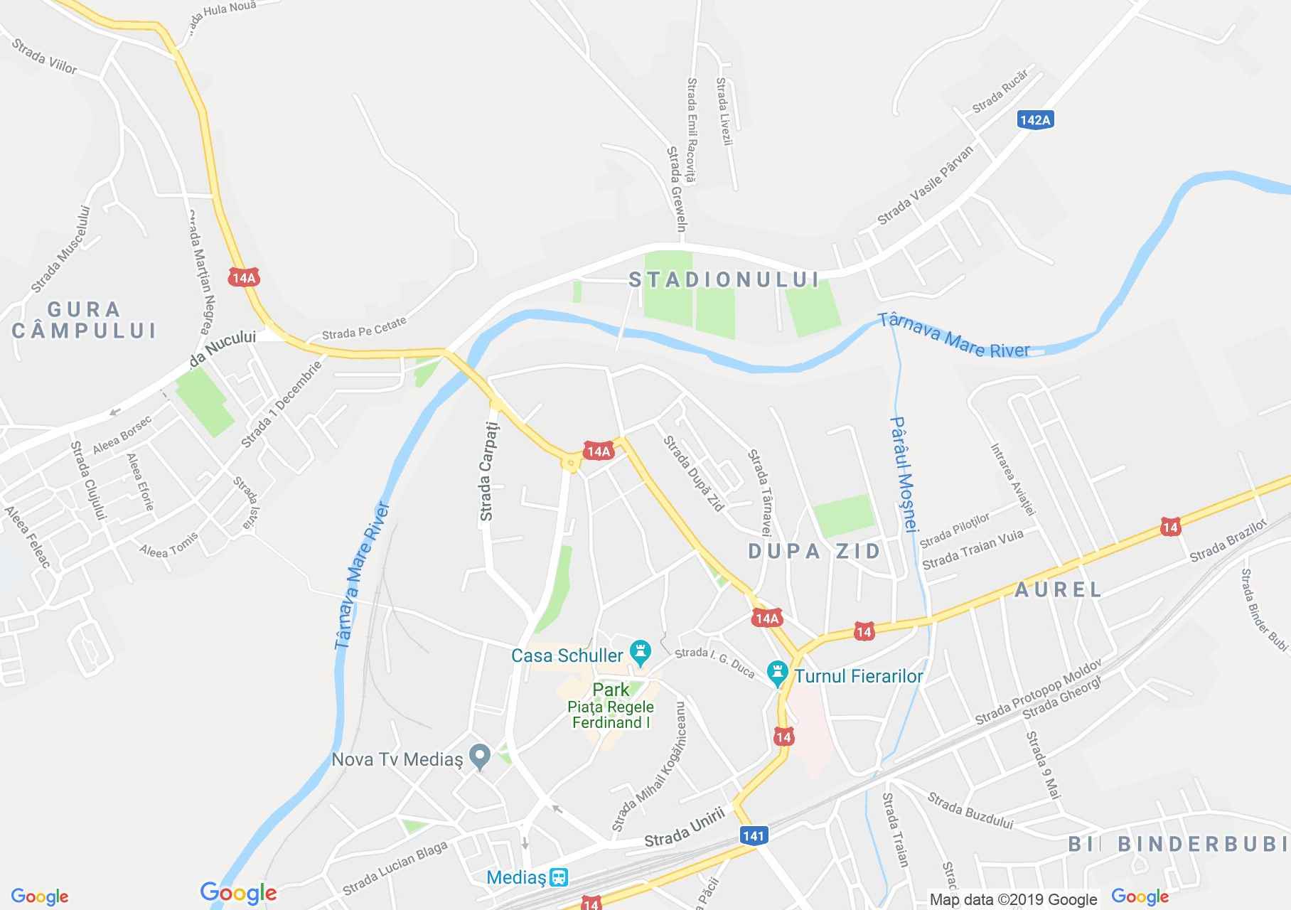 Hartă Mediaş: Casa Schuller