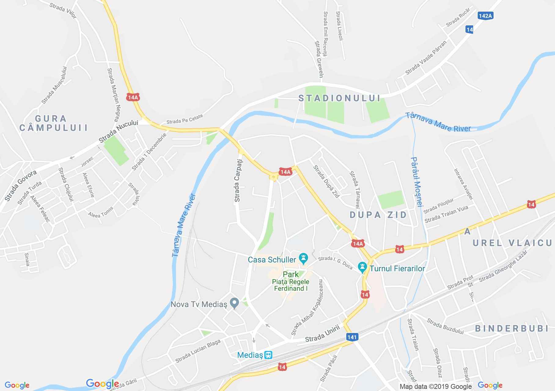 Hartă Mediaş: Casa Gustav Schuster - Dutz