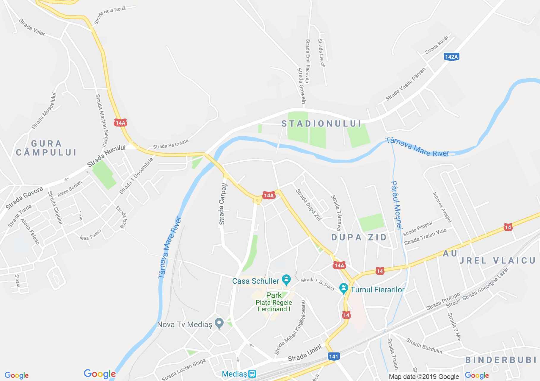 Hartă Mediaş: Turnul Clopotelor