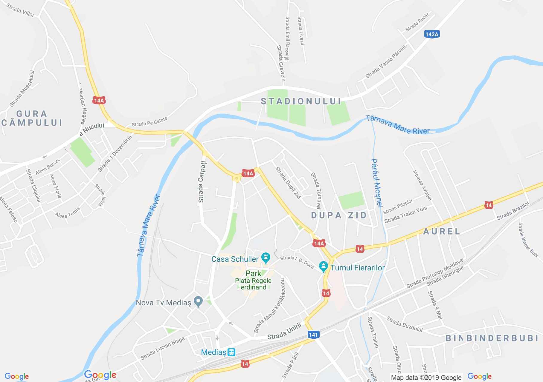 Hartă Mediaş: Turnul Croitorilor