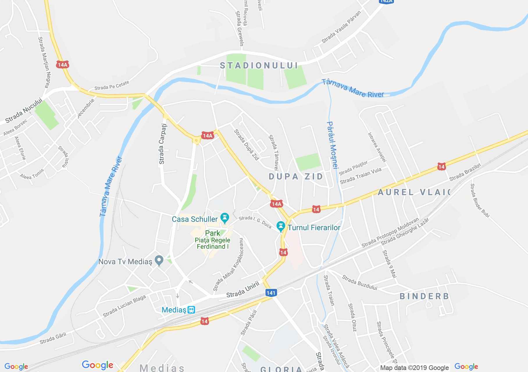 Hartă Mediaş: Turnul Forkesch