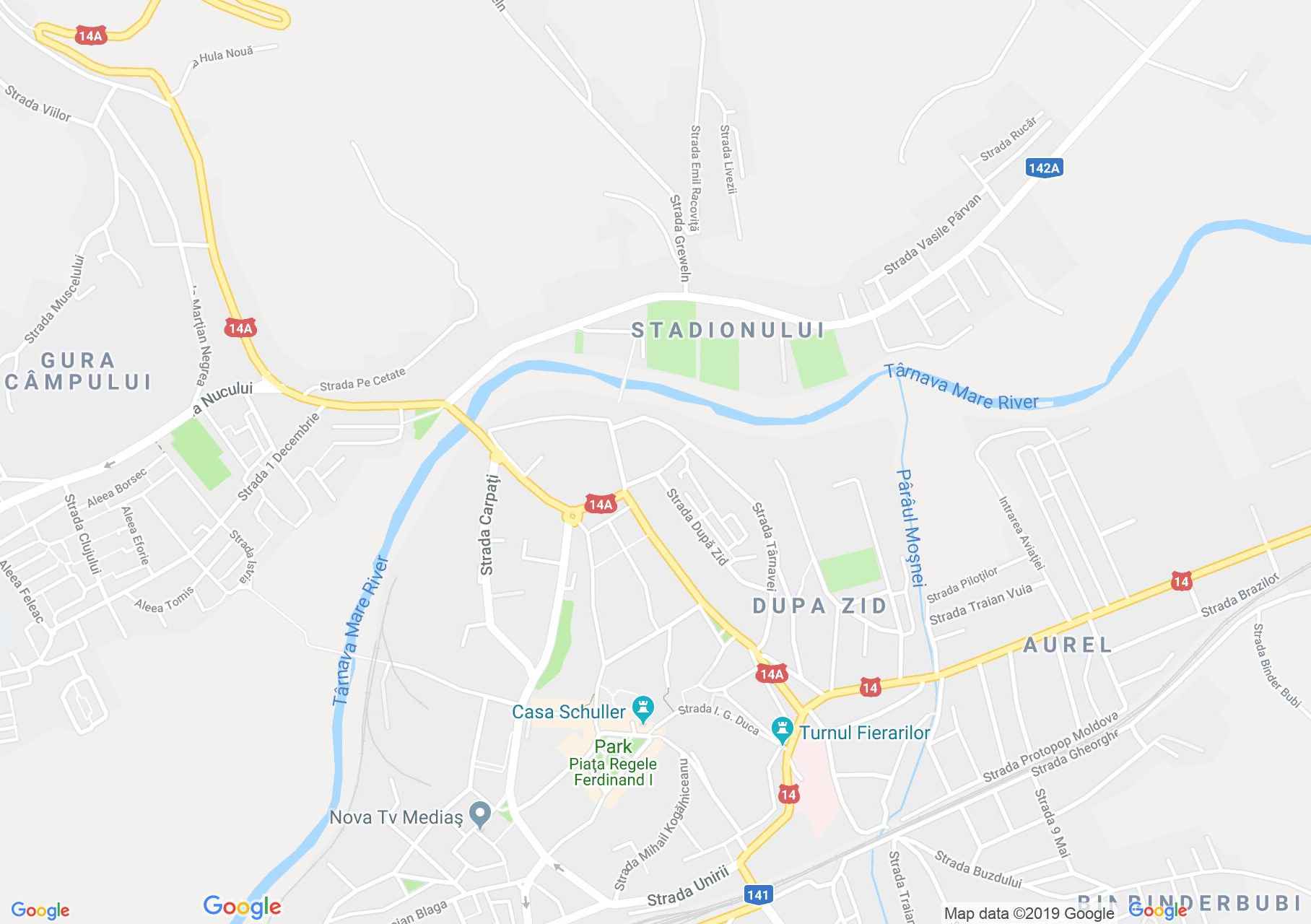 Hartă Mediaş: Turnul Mariei