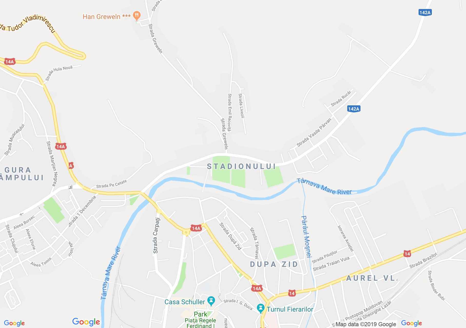 Hartă Mediaş: Turnul Rotarilor