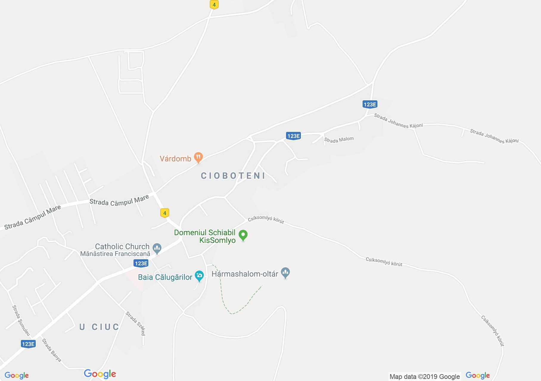 Hartă Miercurea Ciuc: Capela Isus în Chinuri