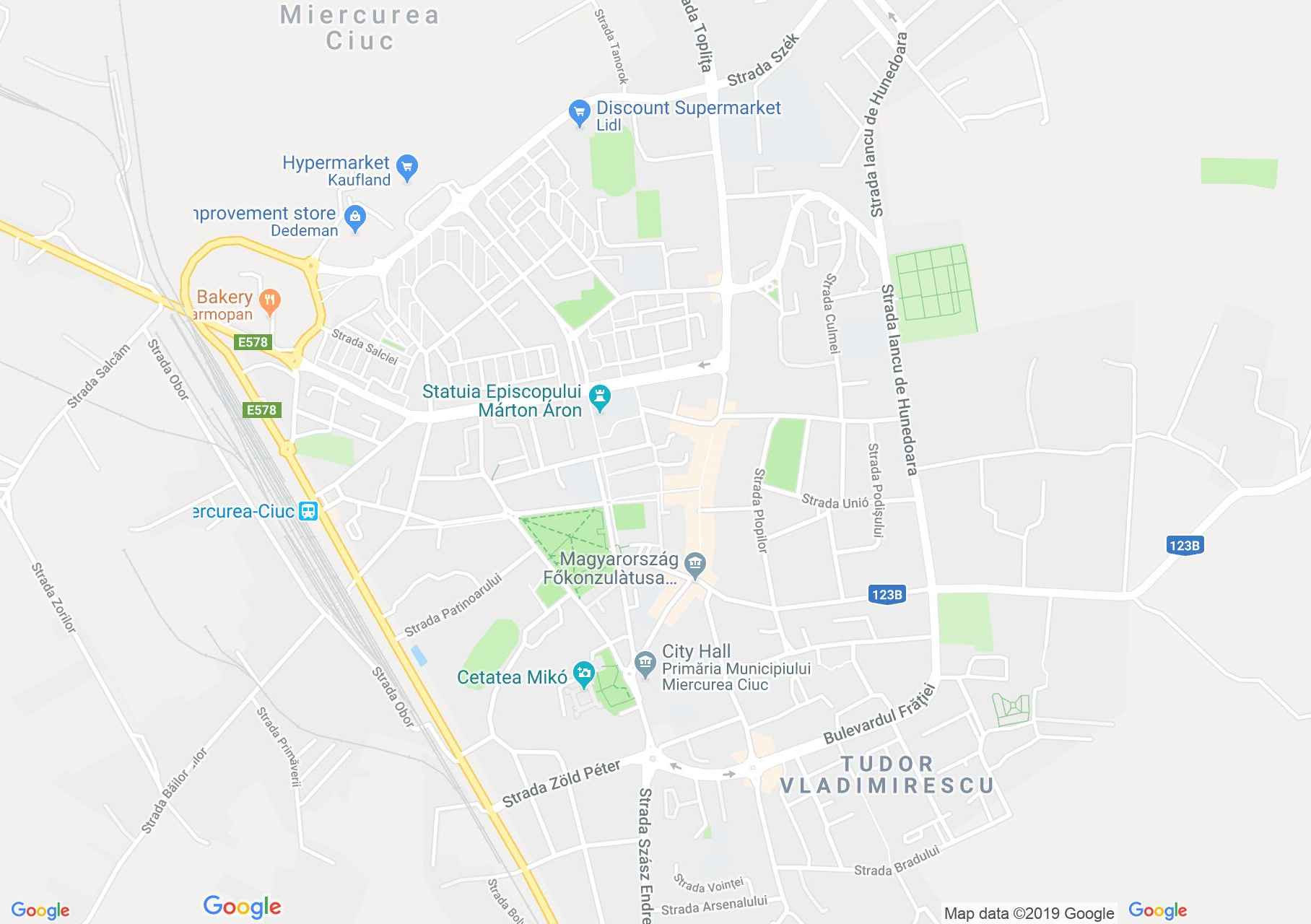 Hartă Miercurea Ciuc: Primăria