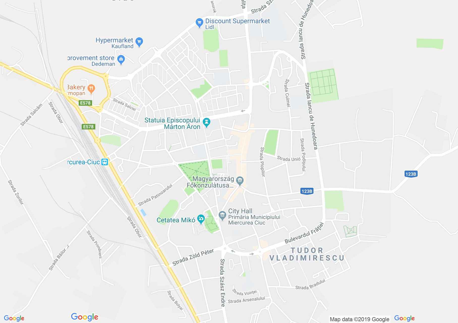 Hartă Miercurea Ciuc: Clădirea regimentului de grăniceri secui