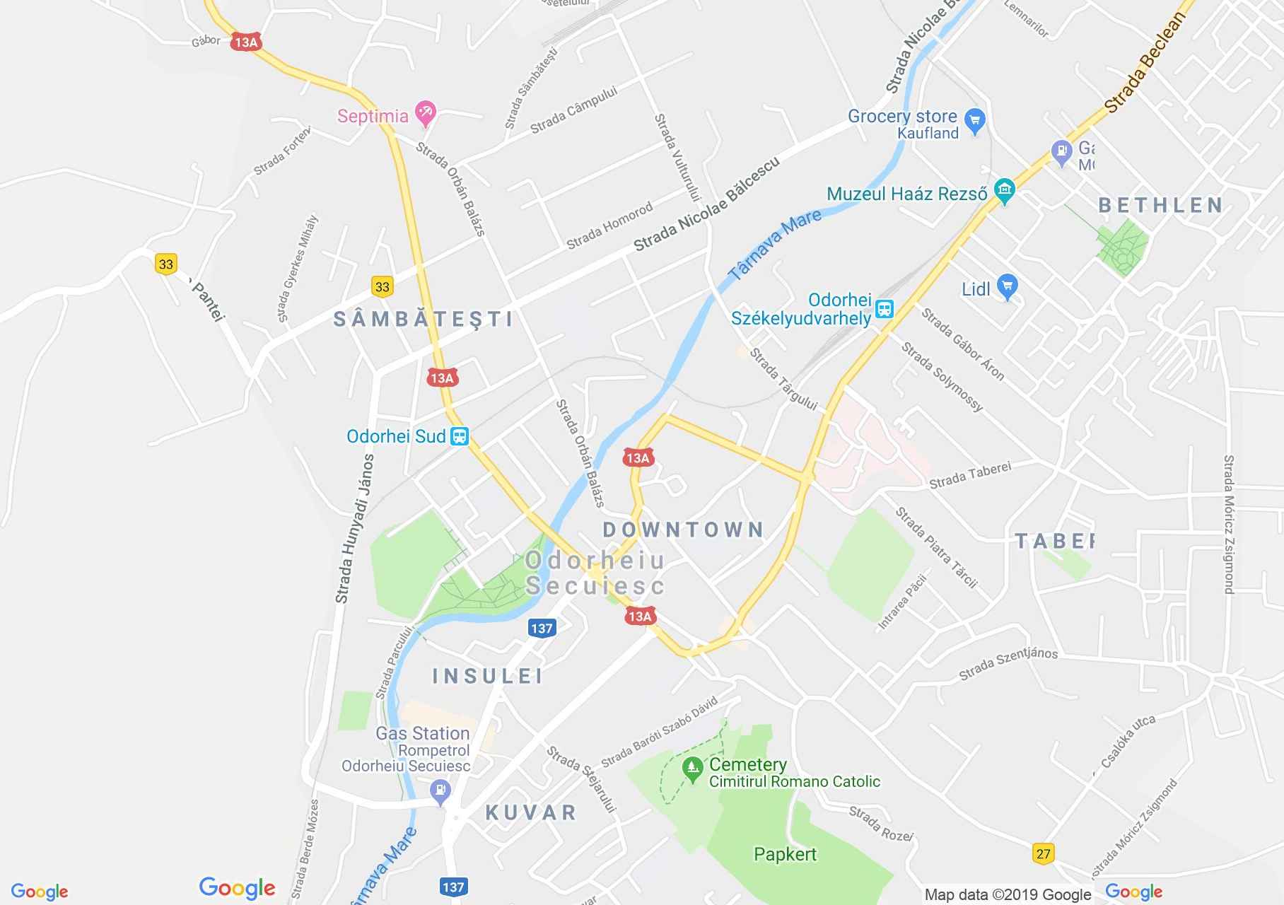 Map of Odorheiu Secuiesc: Haáz Rezső Museum