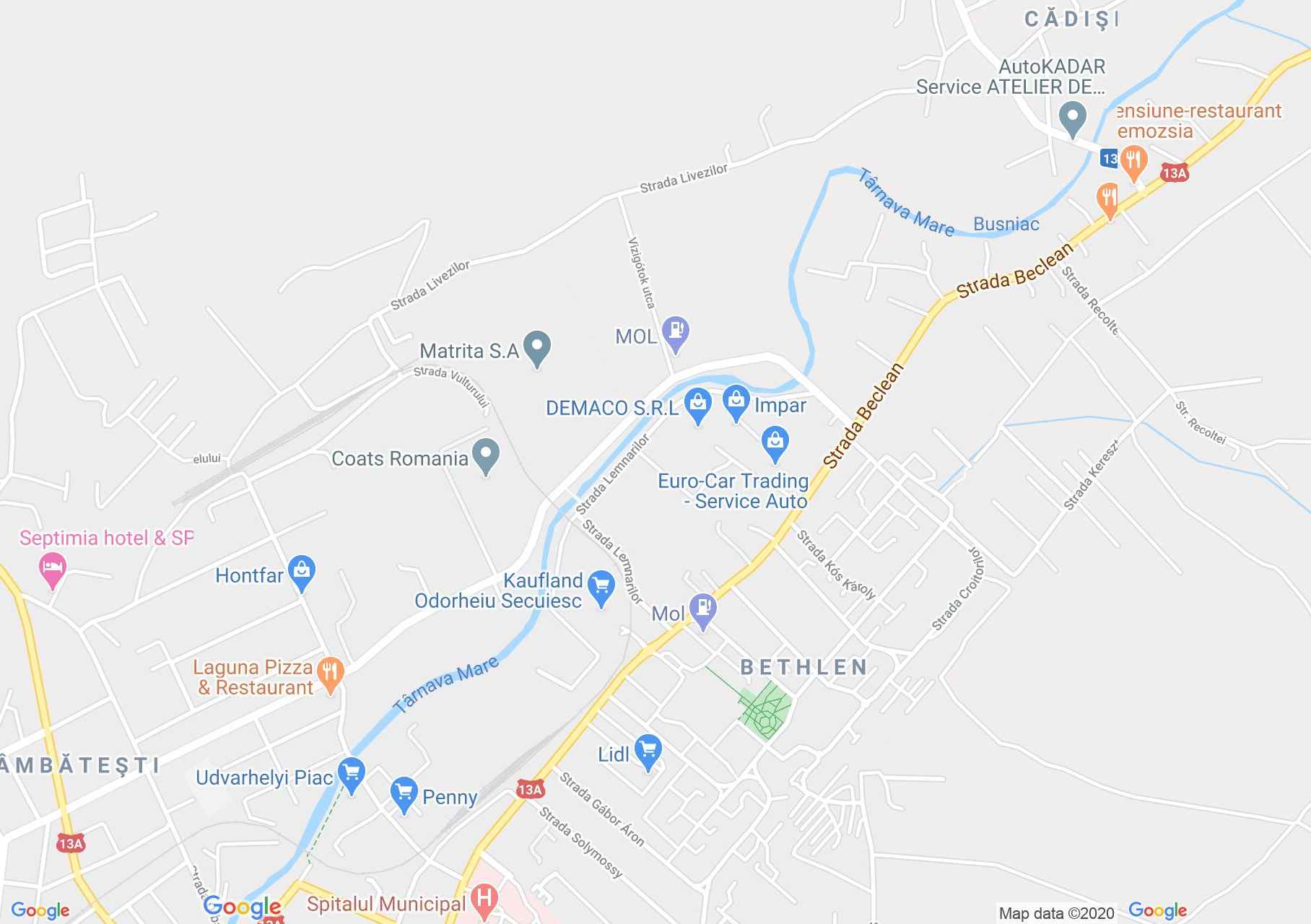 Map of Odorheiu Secuiesc: Villa Haberstumpf