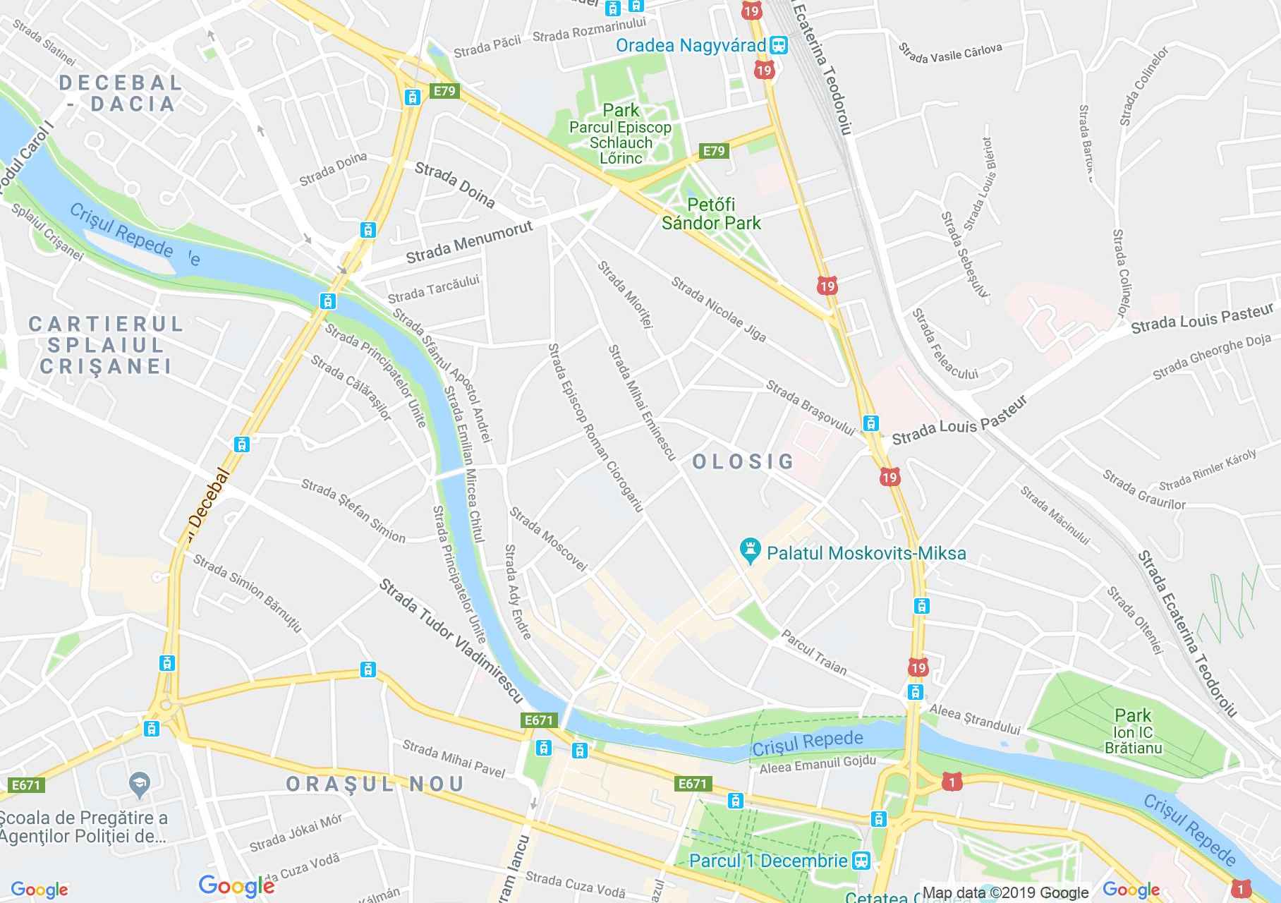 Hartă Oradea: Bazarul