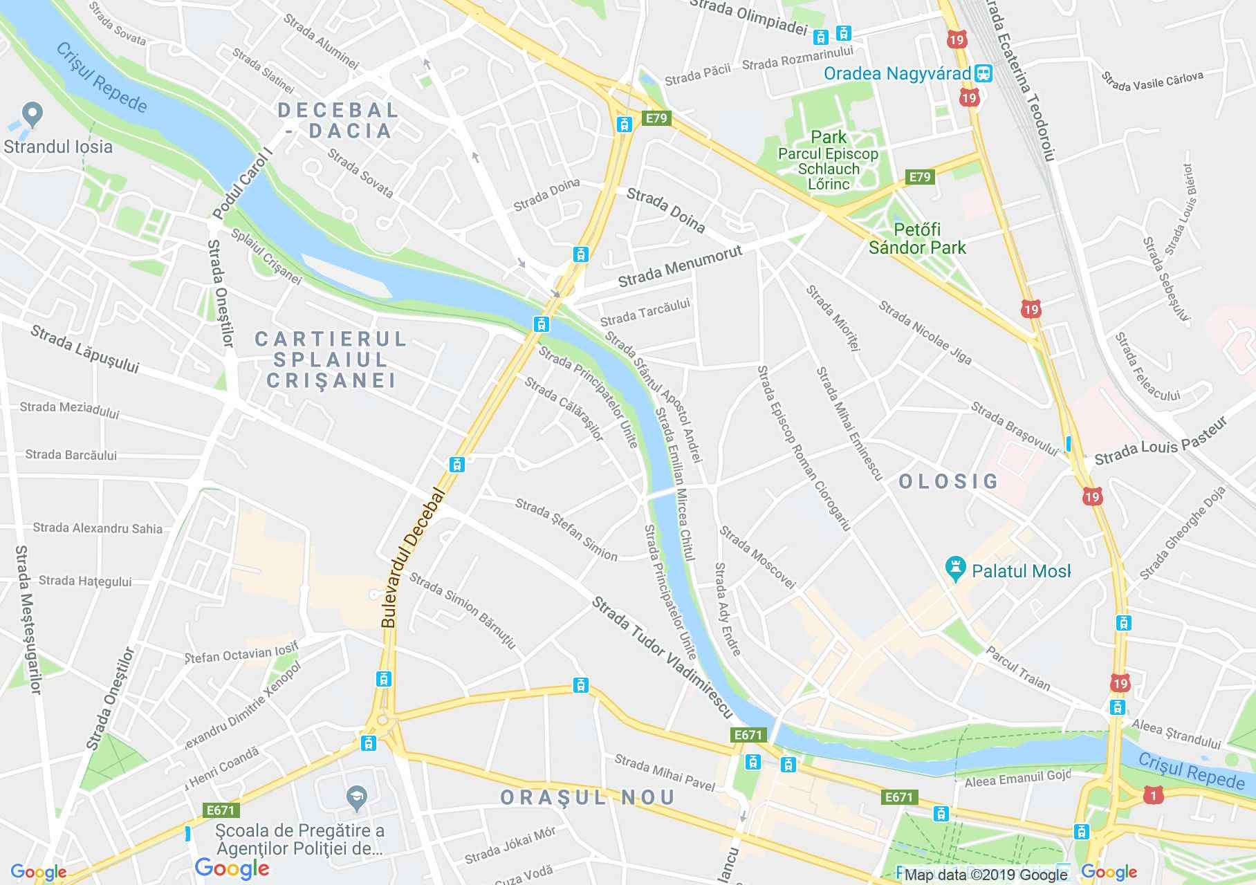 Hartă Oradea: Biserica evanghelică-luterană