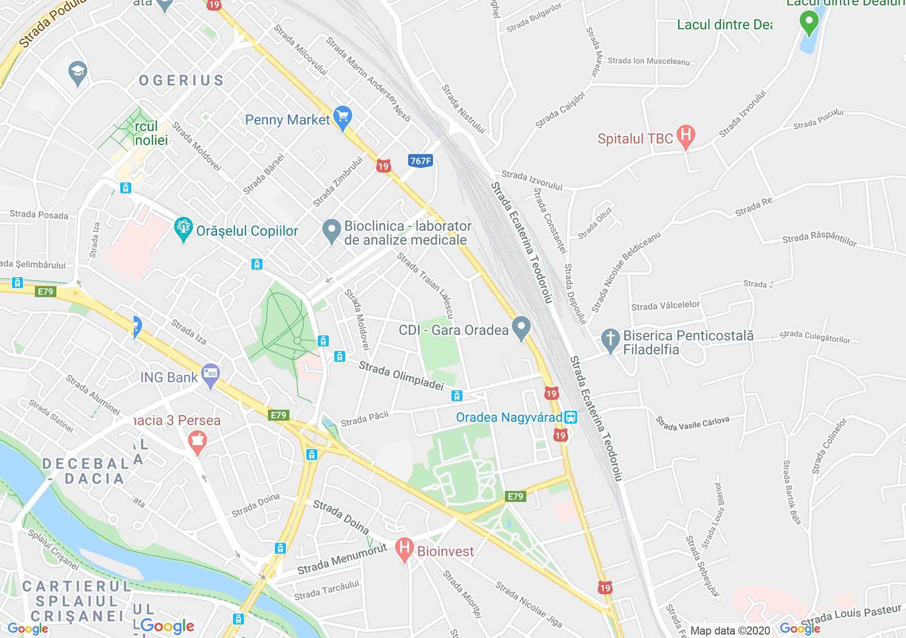 Nagyvárad: Római katolikus püspöki palota kápolnája (térkép)