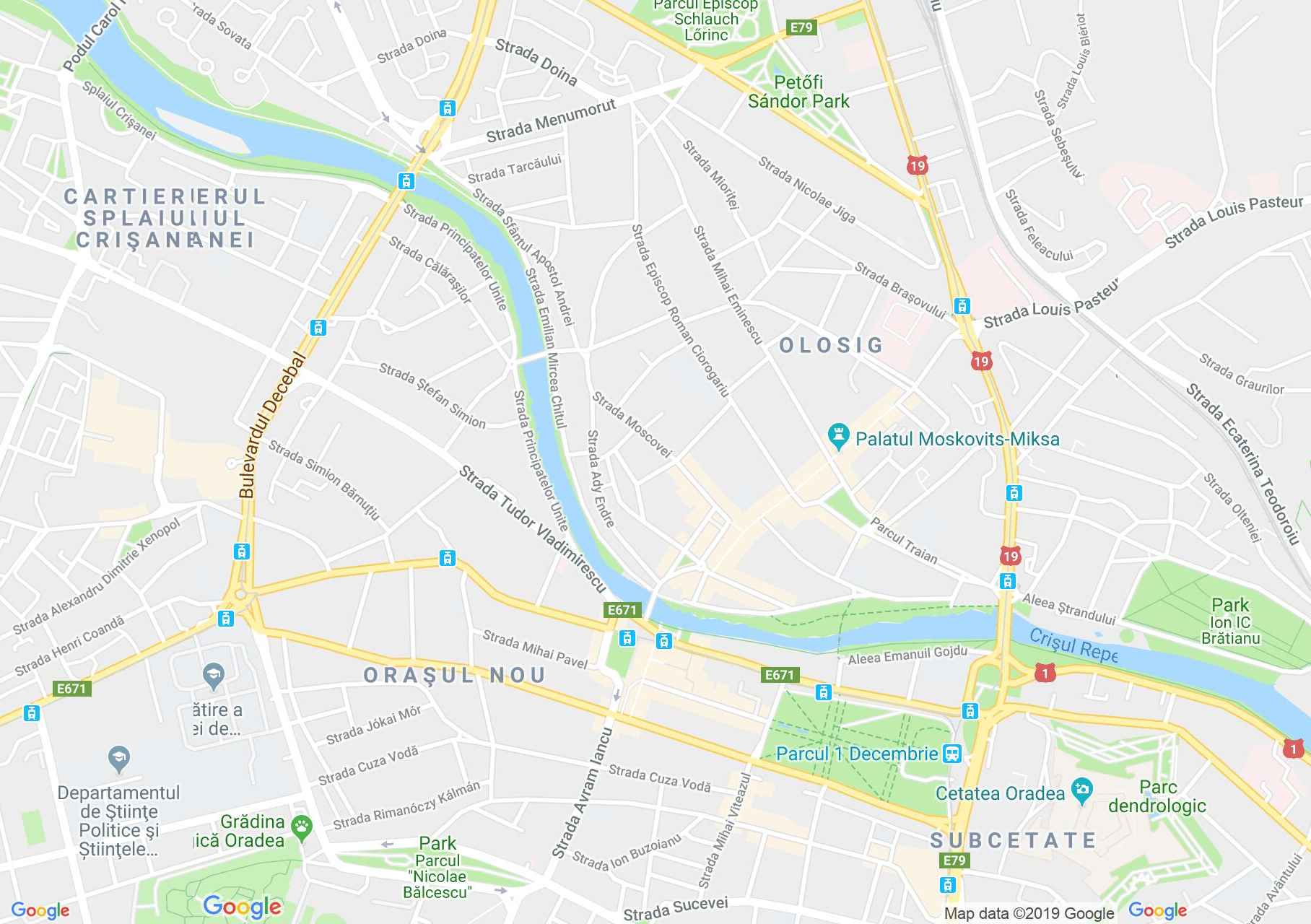 Map of Oradea: Detsch house