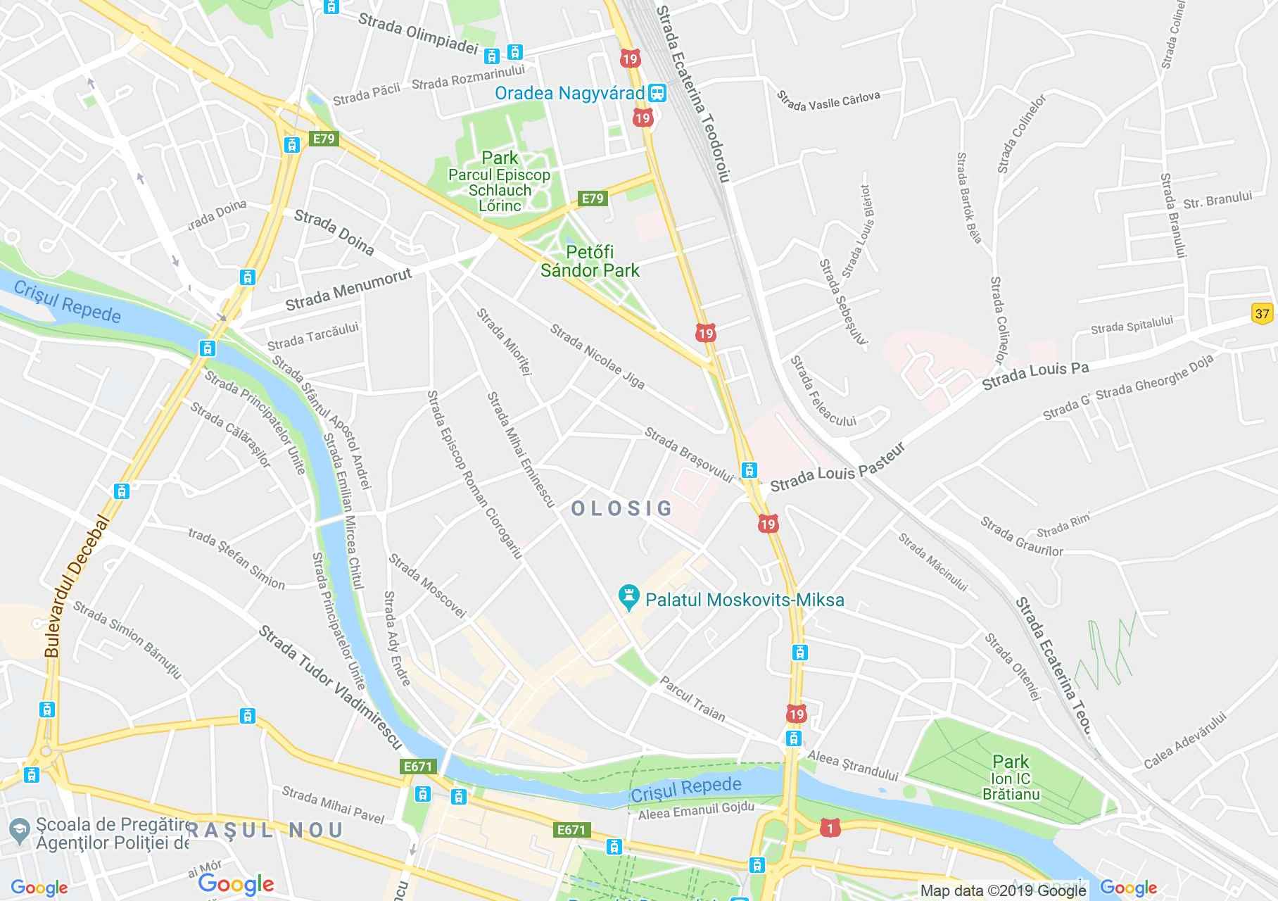 Hartă Oradea: Muzeul memorial Ady