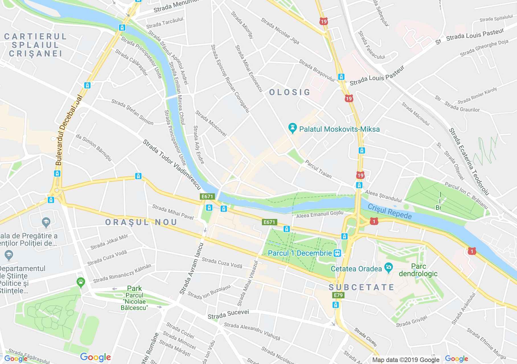Hartă Oradea: Sinagoga ortodoxă