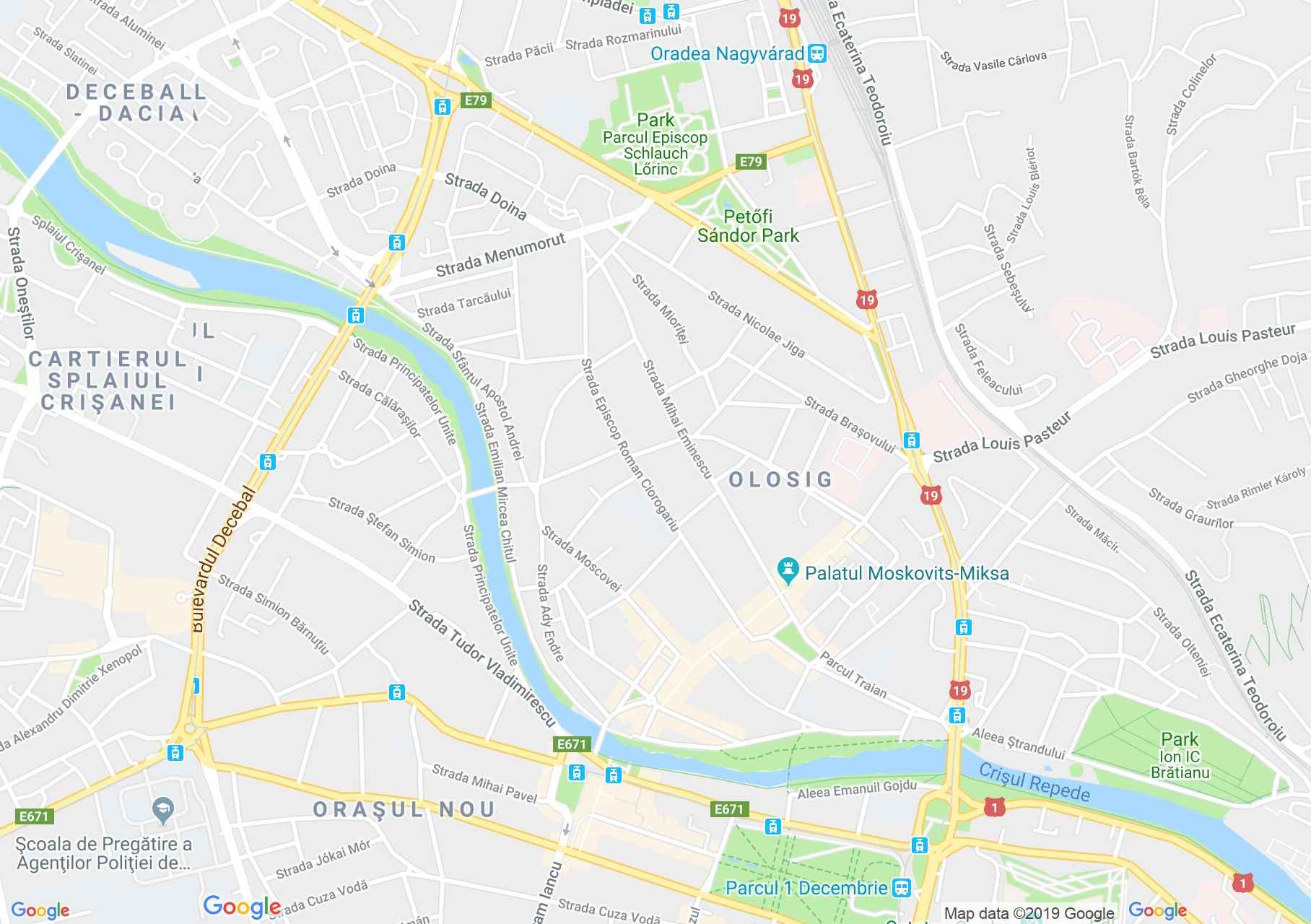 Hartă Oradea: Teatrul