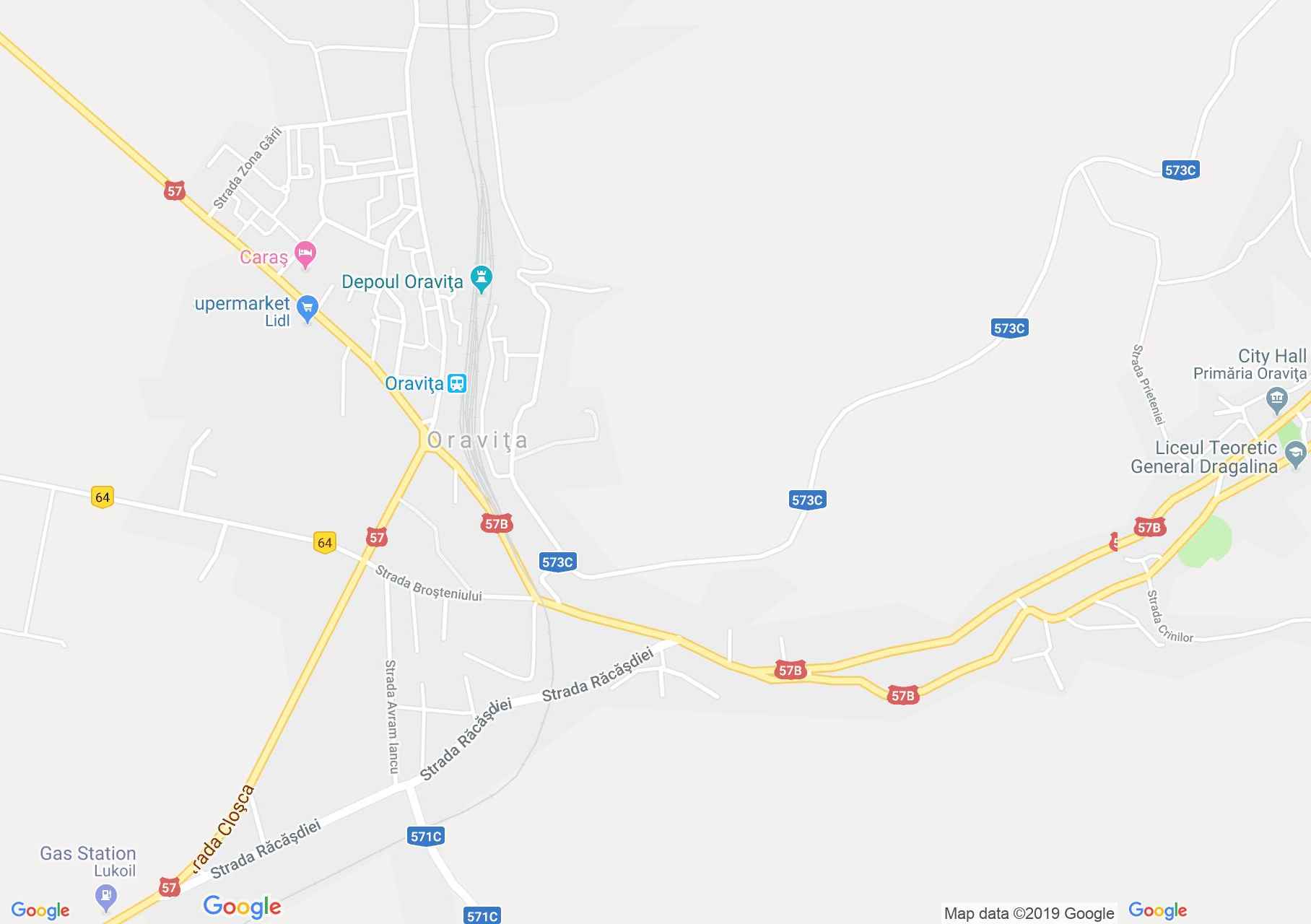 Map of Oraviţa: Greek Catholic Church