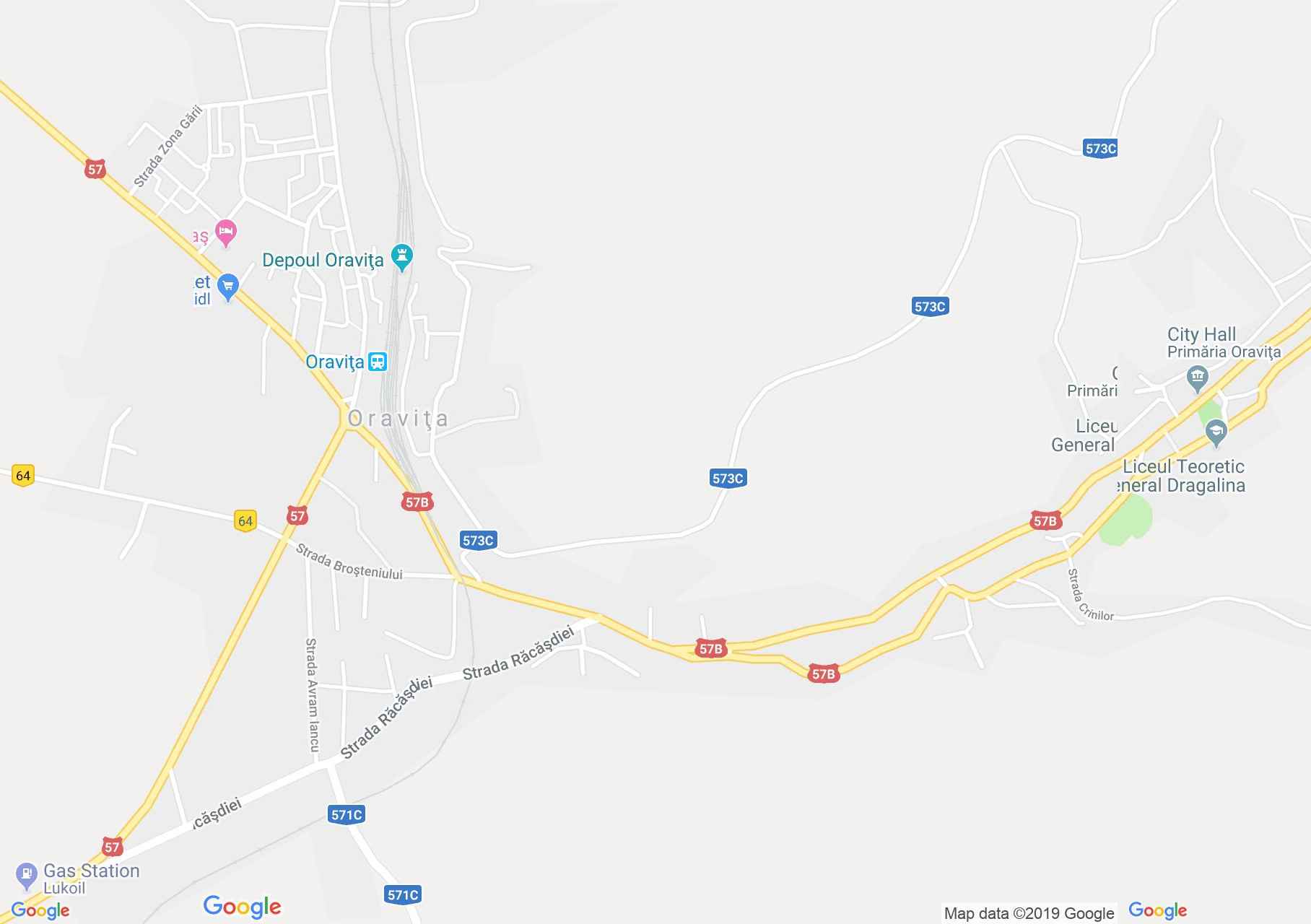 Map of Oraviţa: Sf. Ilie  Orthodox Church