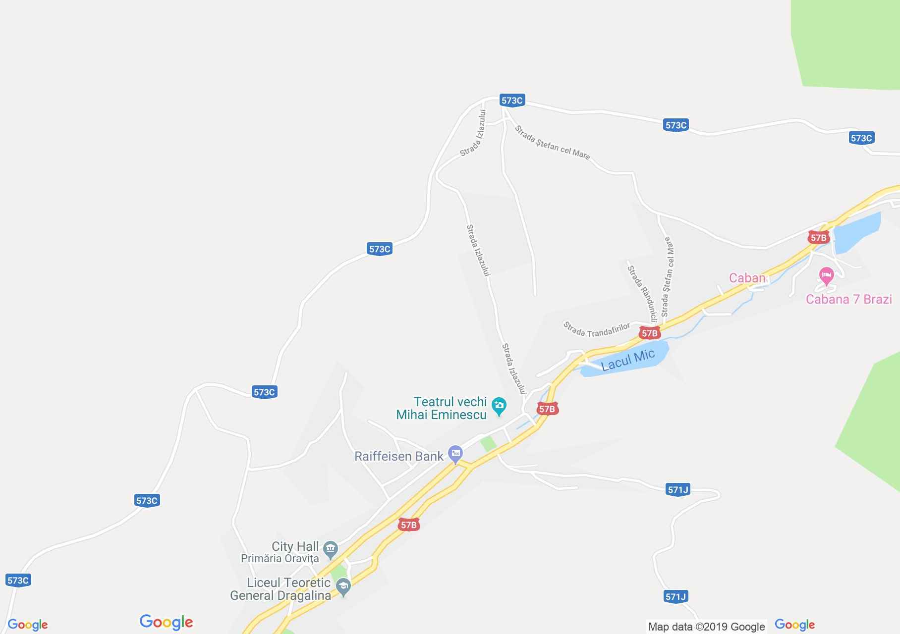 Map of Oraviţa: Roman Catholic Church