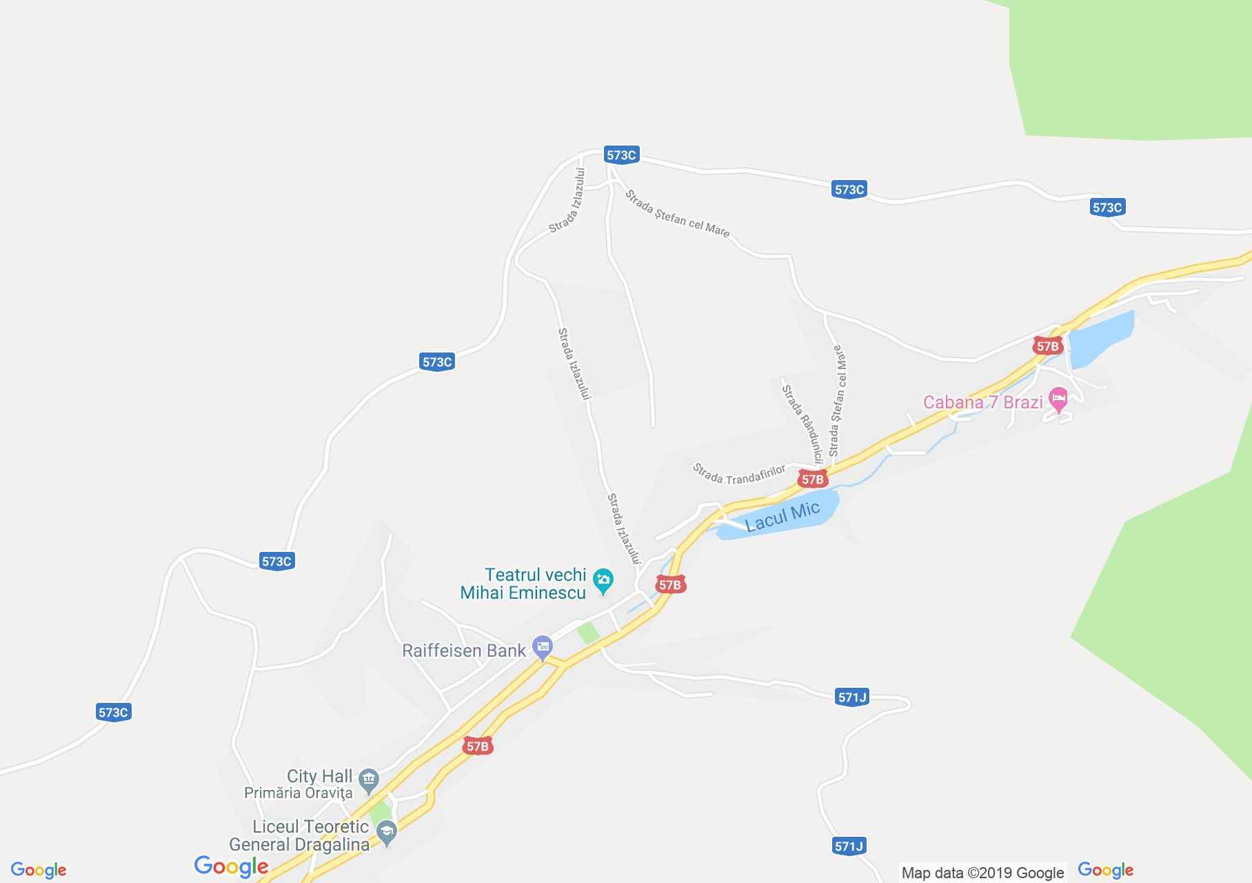 Map of Oraviţa: Judicature