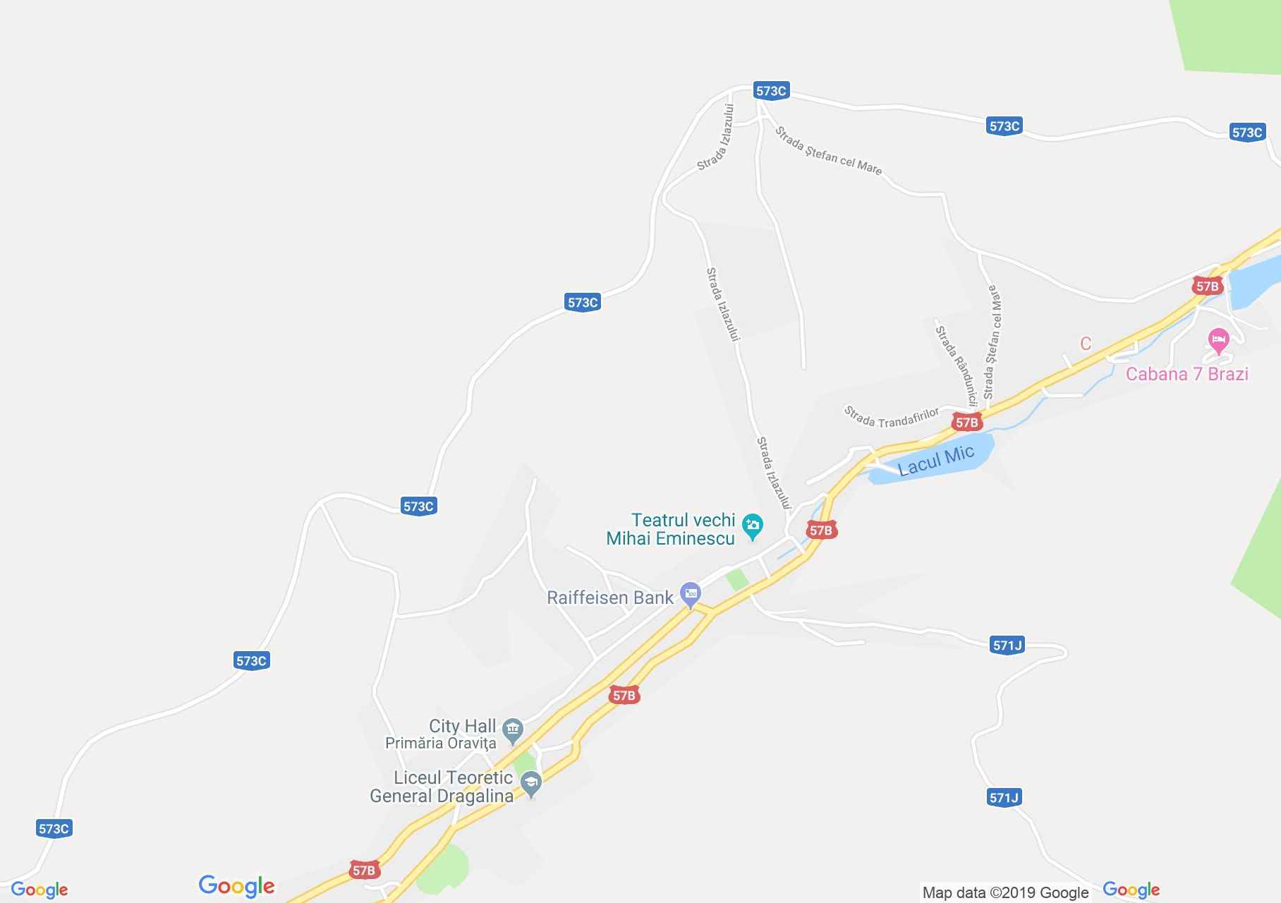 Map of Oraviţa: Black cat house