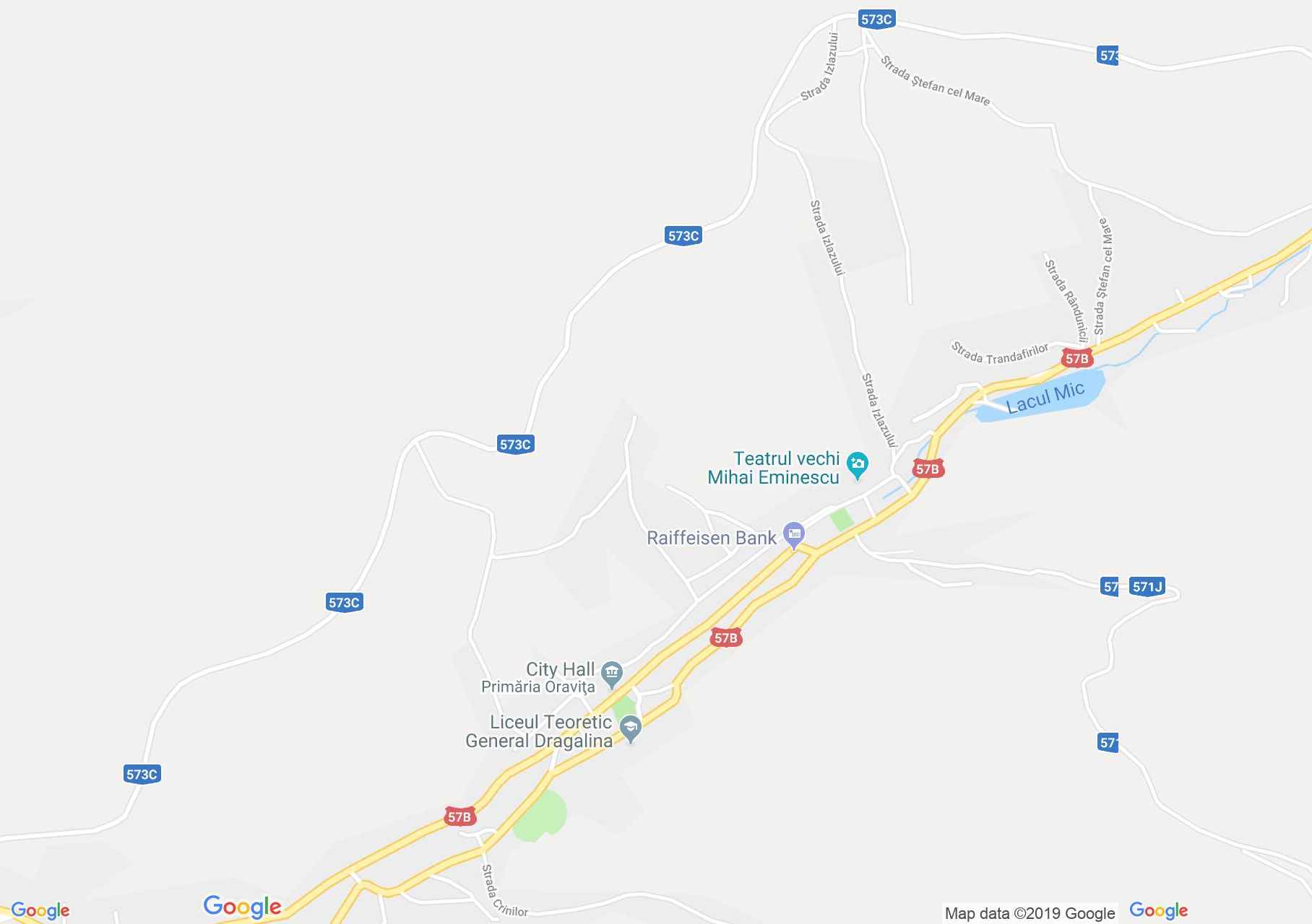 Map of Oraviţa: Polyclinic