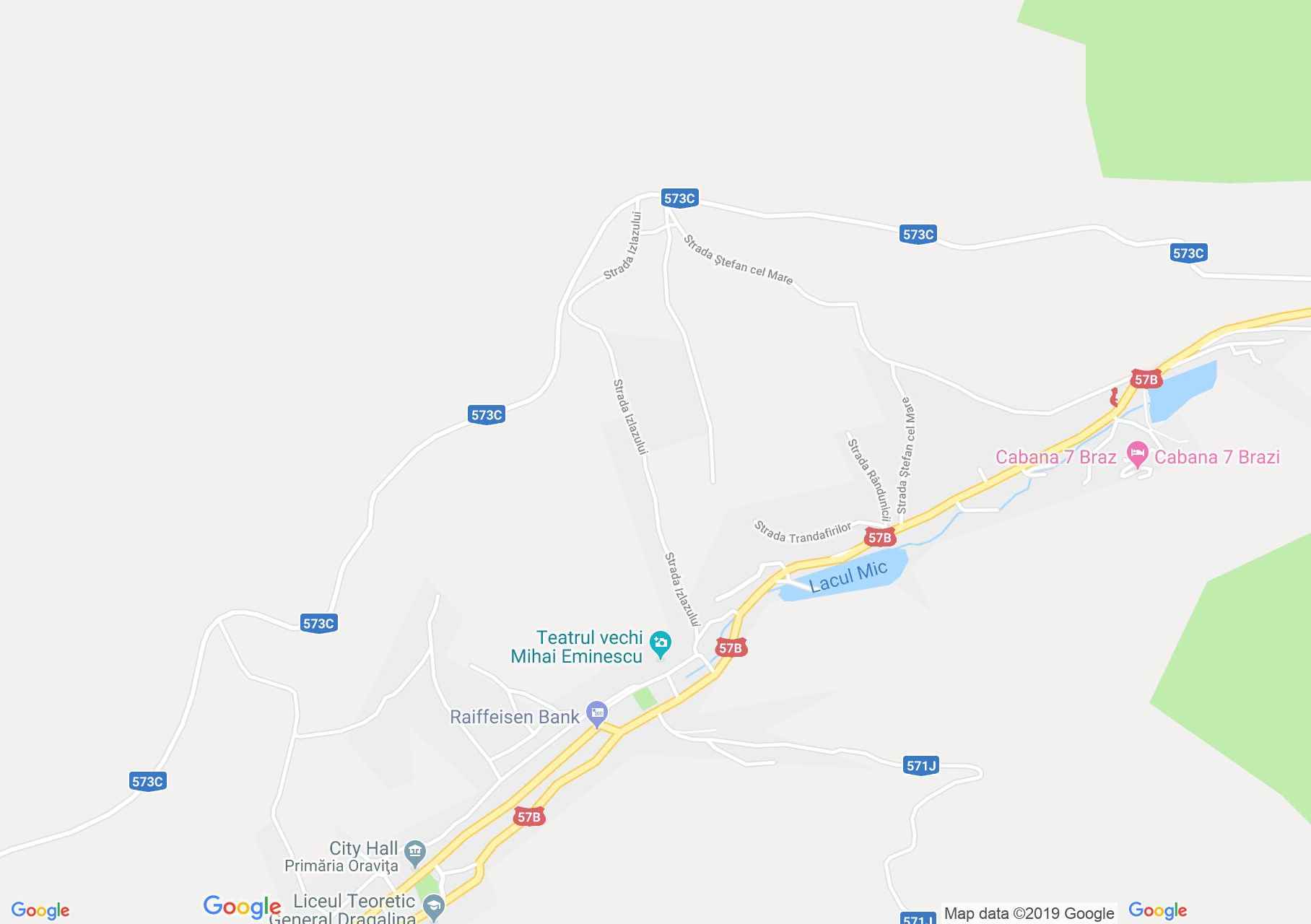 Map of Oraviţa: Old Theater