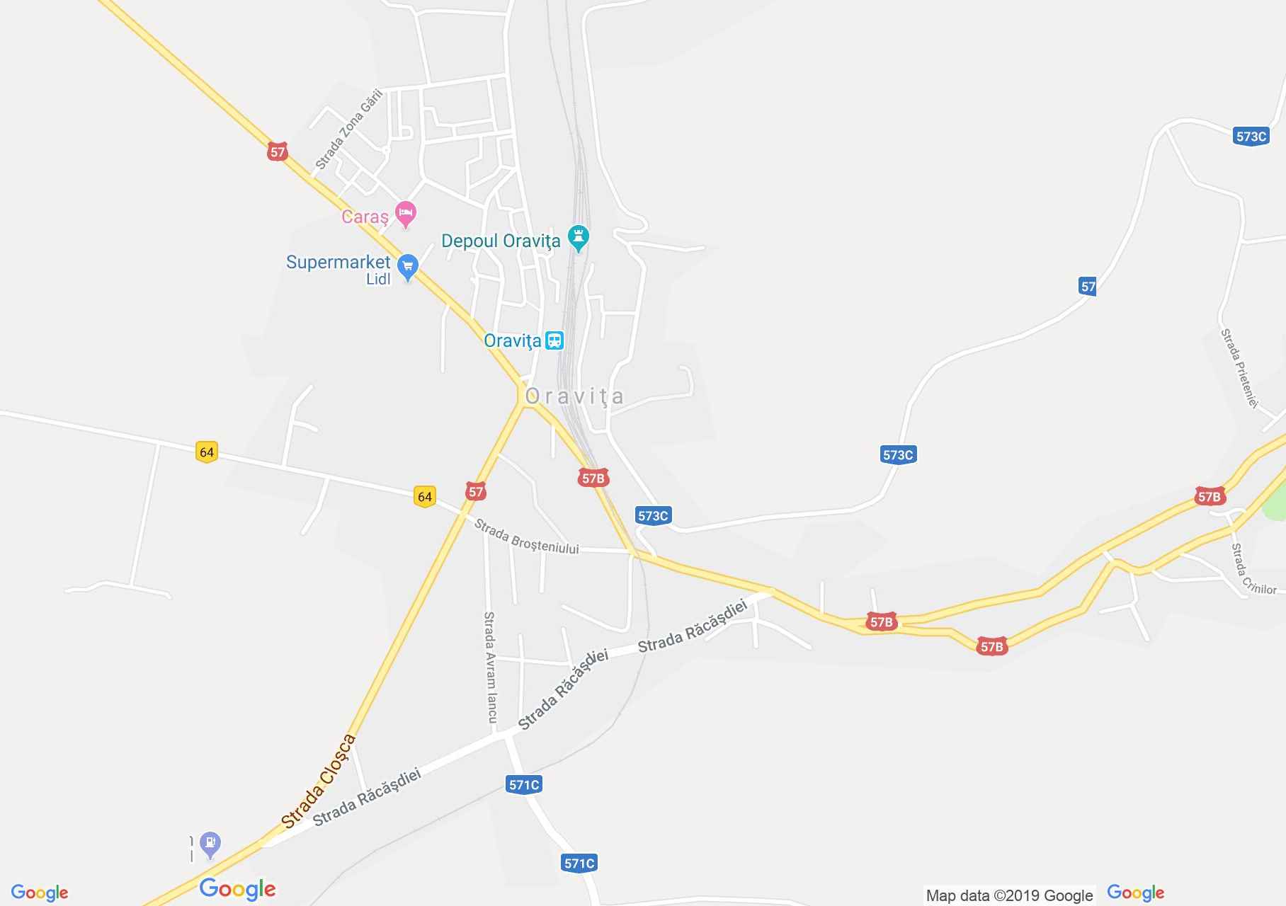 Map of Oraviţa: Viaduct