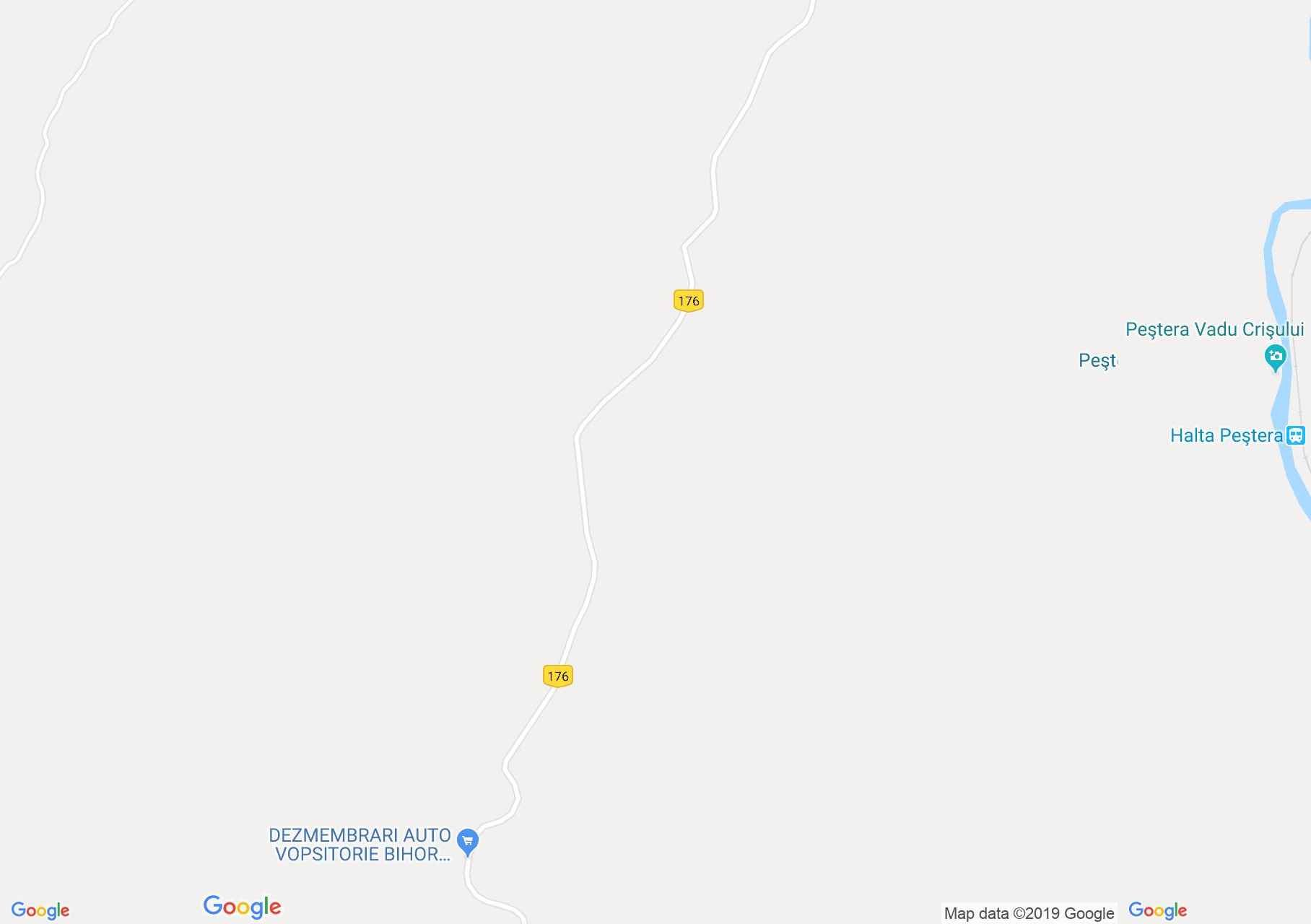 Hartă Vadu Crişului: Peştera Vadu Crişului - Peştera Bătrânului