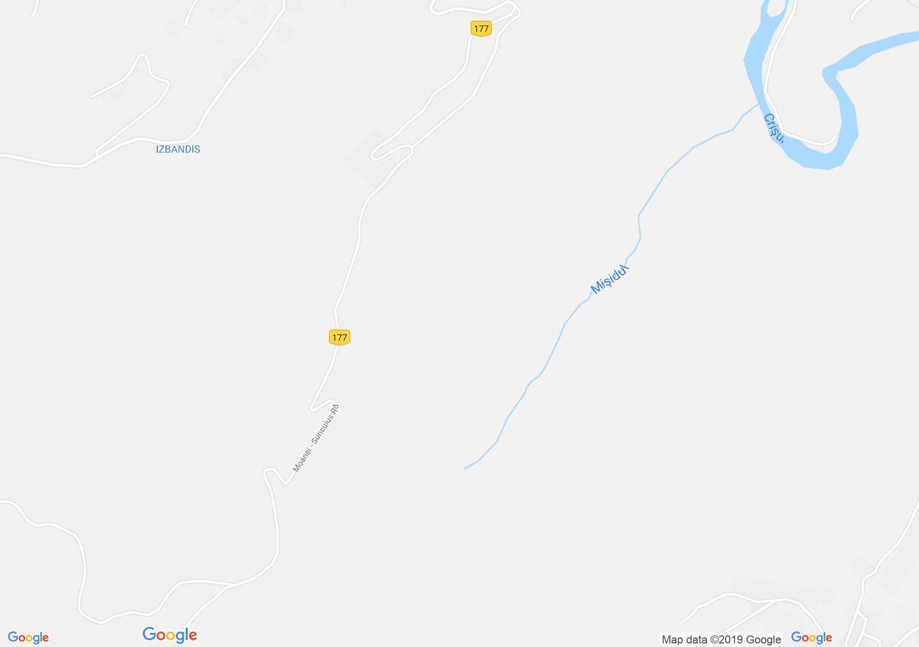 Hartă Vadu Crişului: Vadu Crişului - Peştera Lesianei