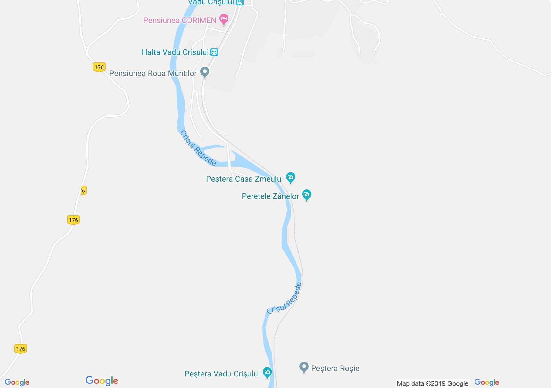 Hartă Vadu Crişului: Pestera Deventului III