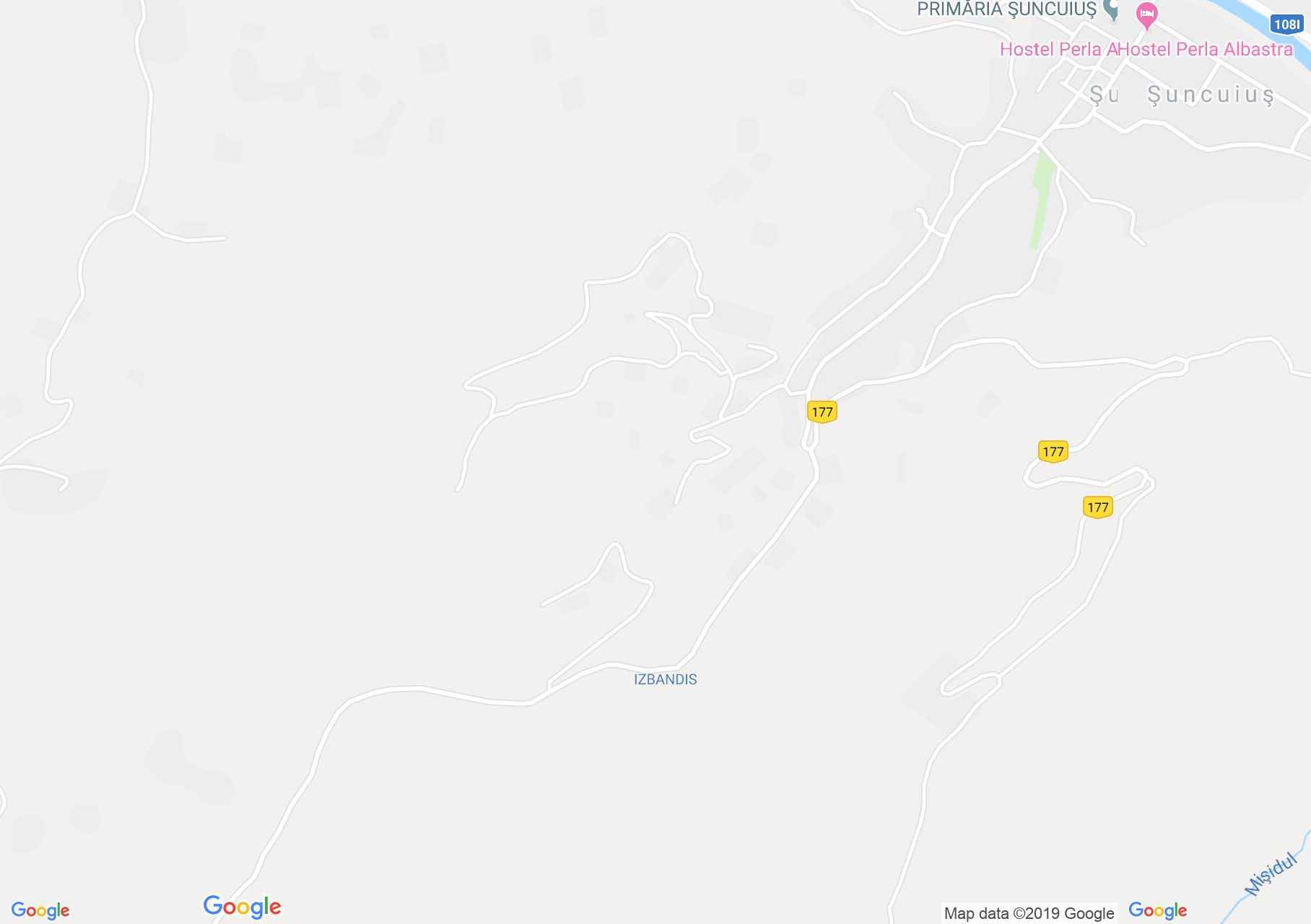 Hartă Şuncuiuş: Peştera Izbândiş