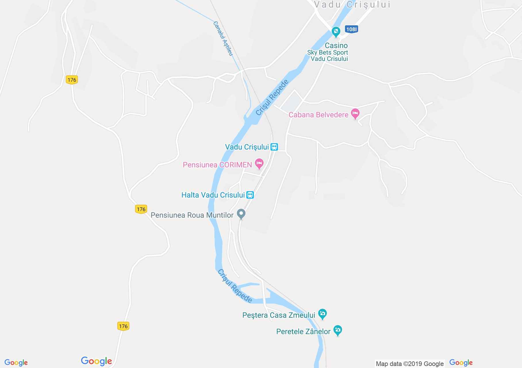 Hartă Vadu Crişului: Peştera Podireu II