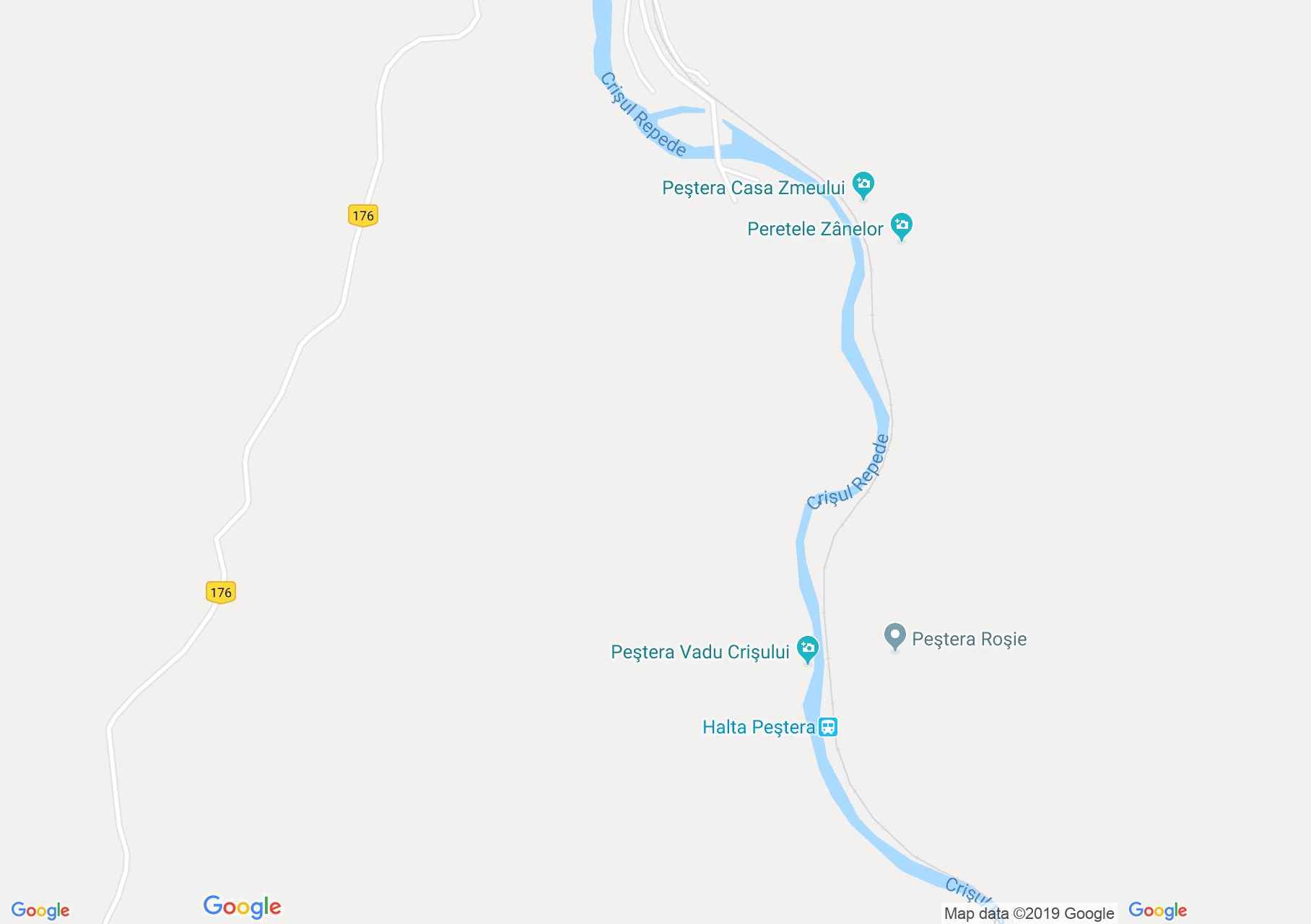 Hartă Vadu Crişului: Circuitul versantului stâng