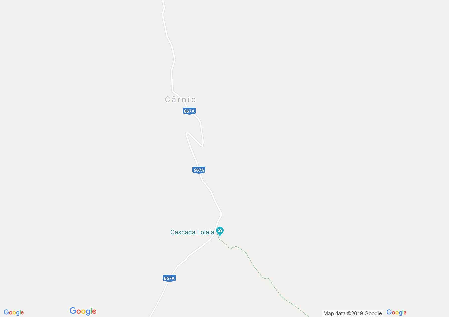 Hartă Muntii Retezat: Cascada Lolaia