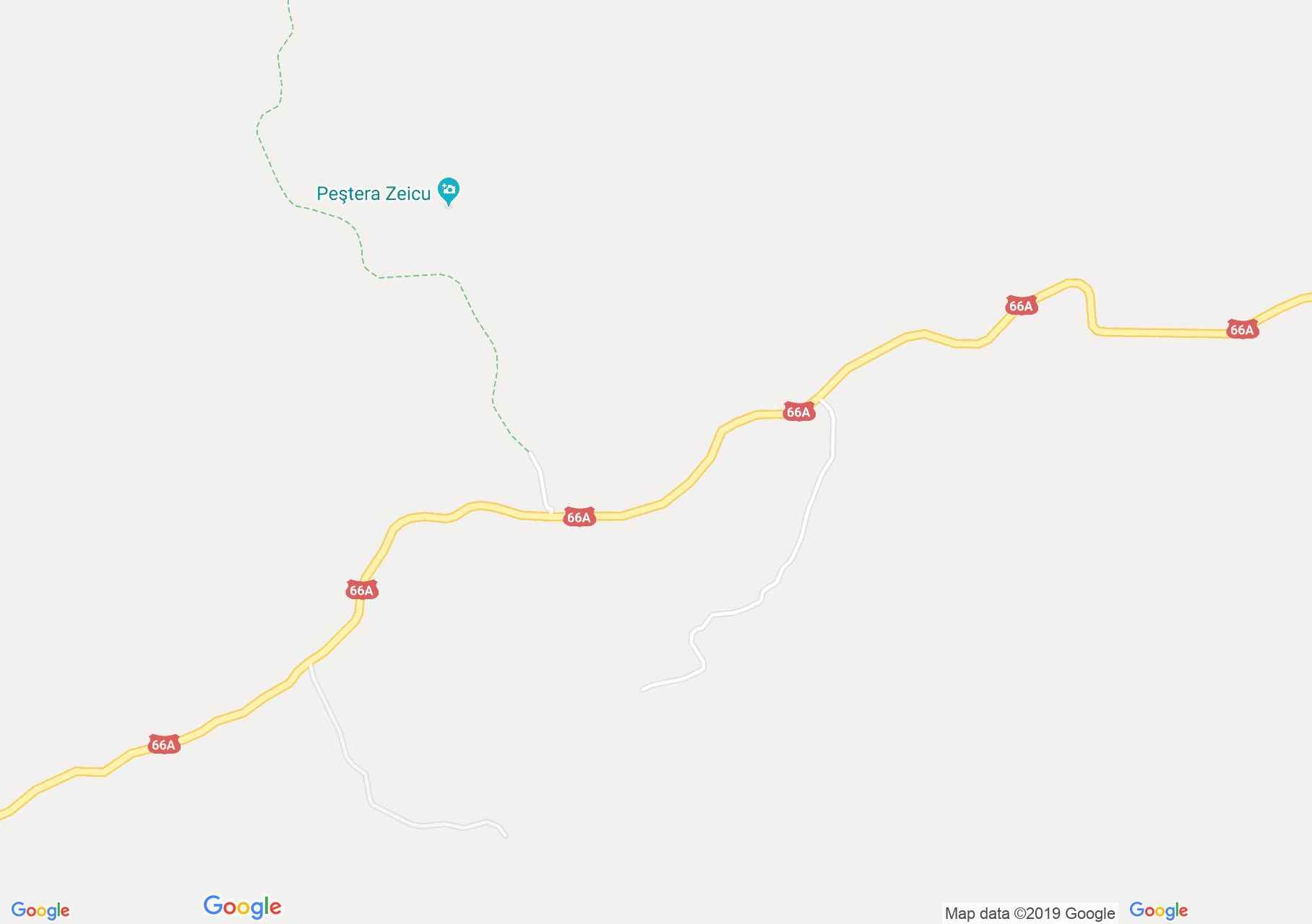 Retyezát hegység: A Korallos barlang (térkép)