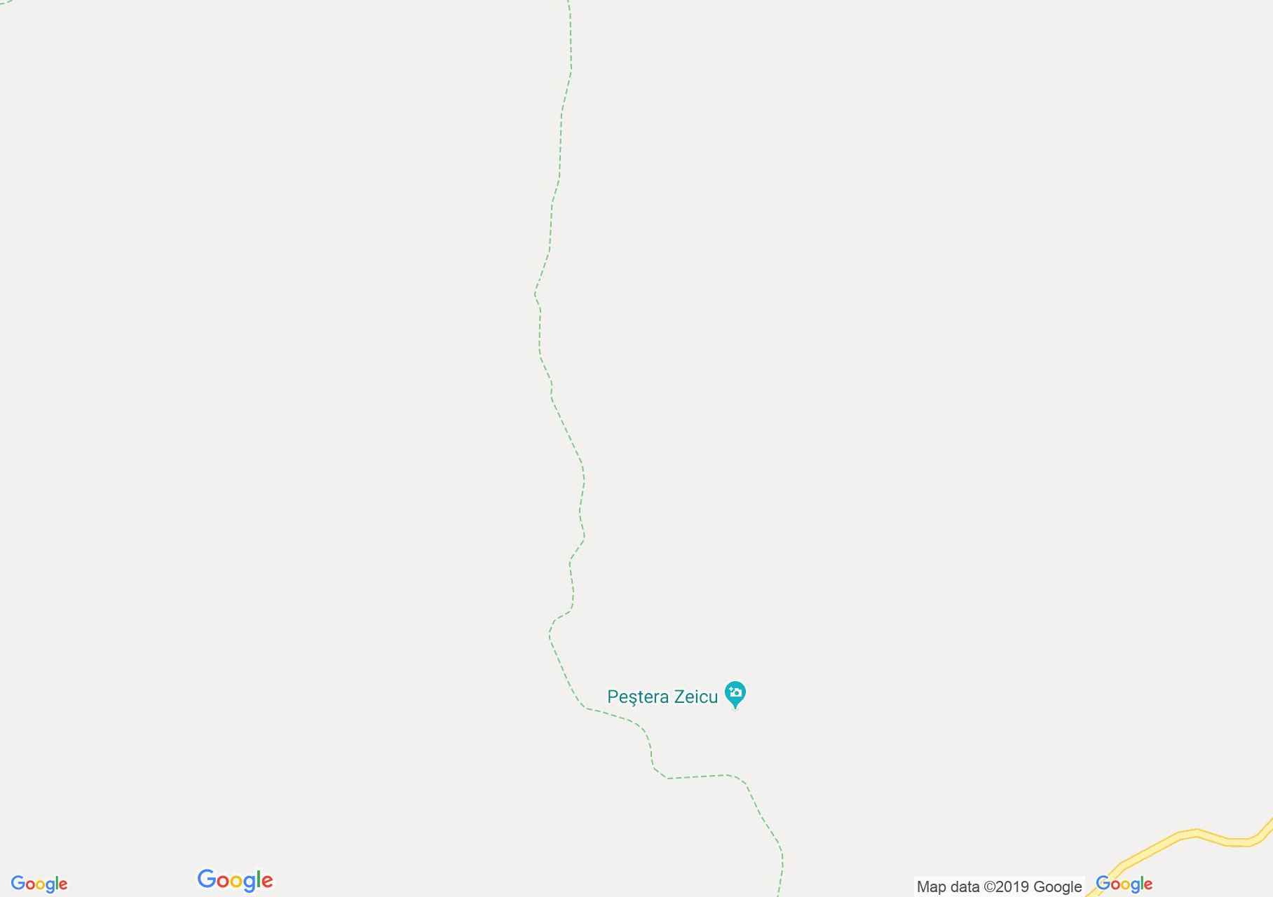 Retyezát hegység: Zeicului barlang (térkép)