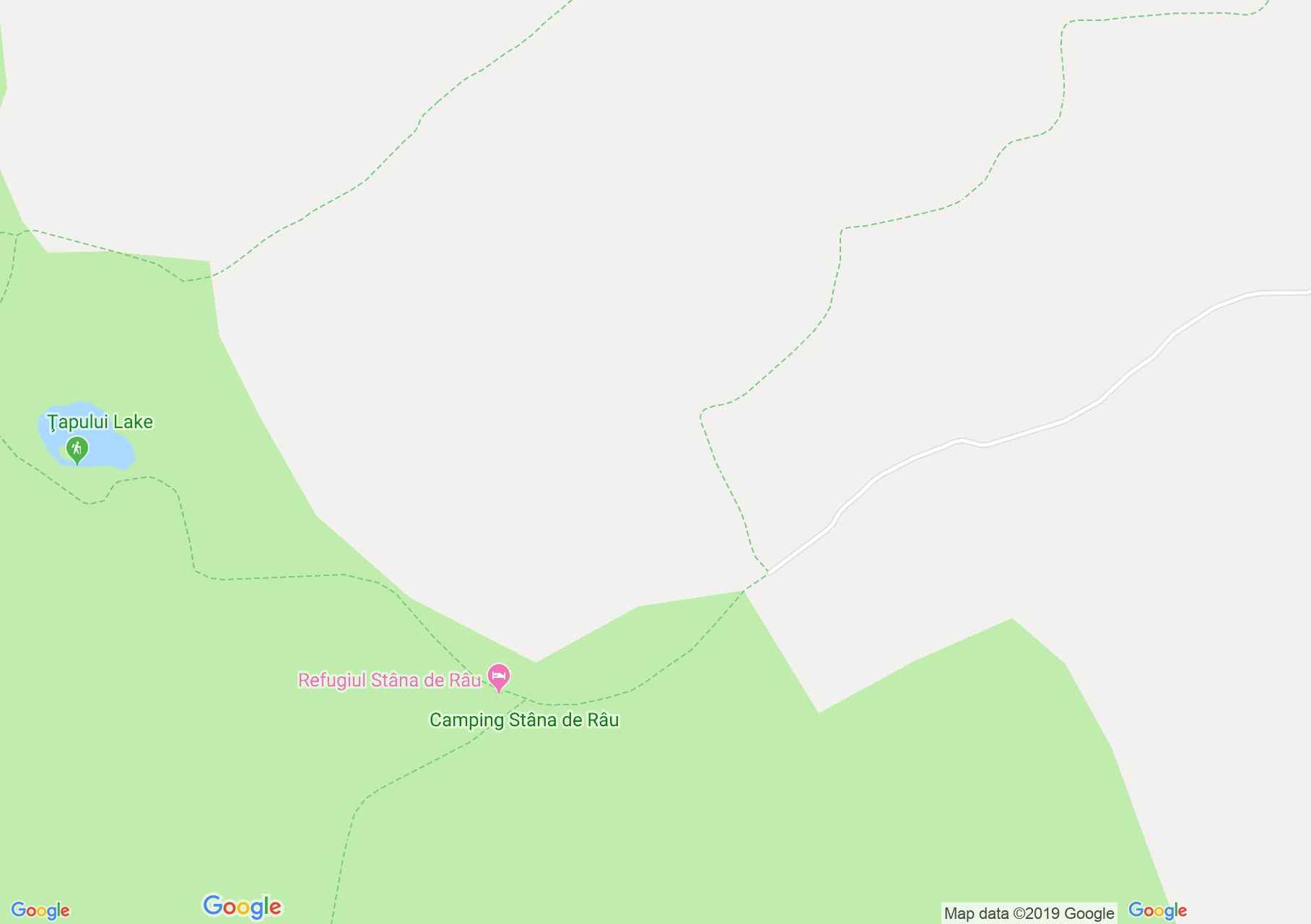 Hartă Muntii Retezat: Stâna de Râu