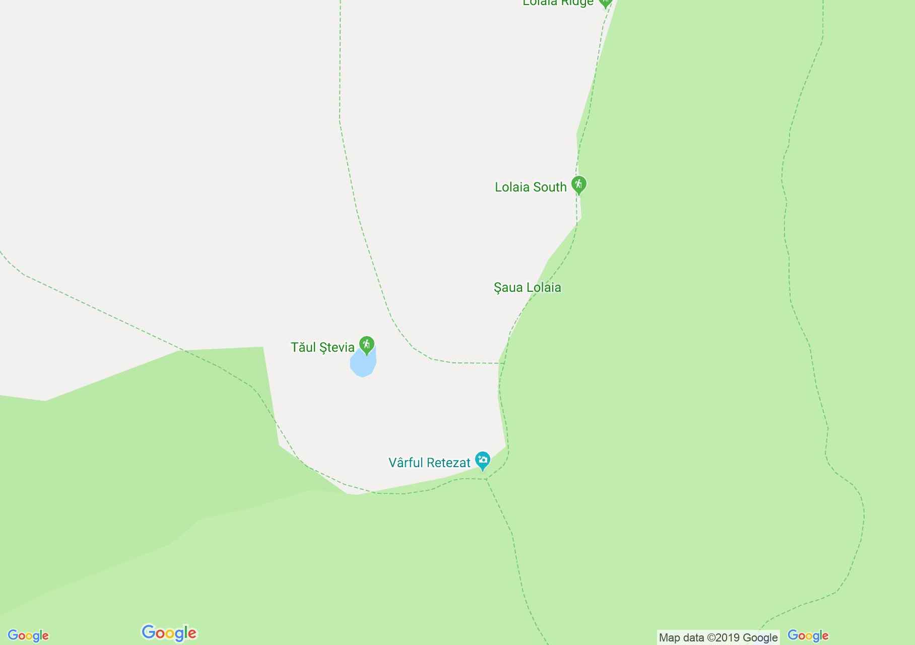 Hartă Muntii Retezat: Vârful Retezat