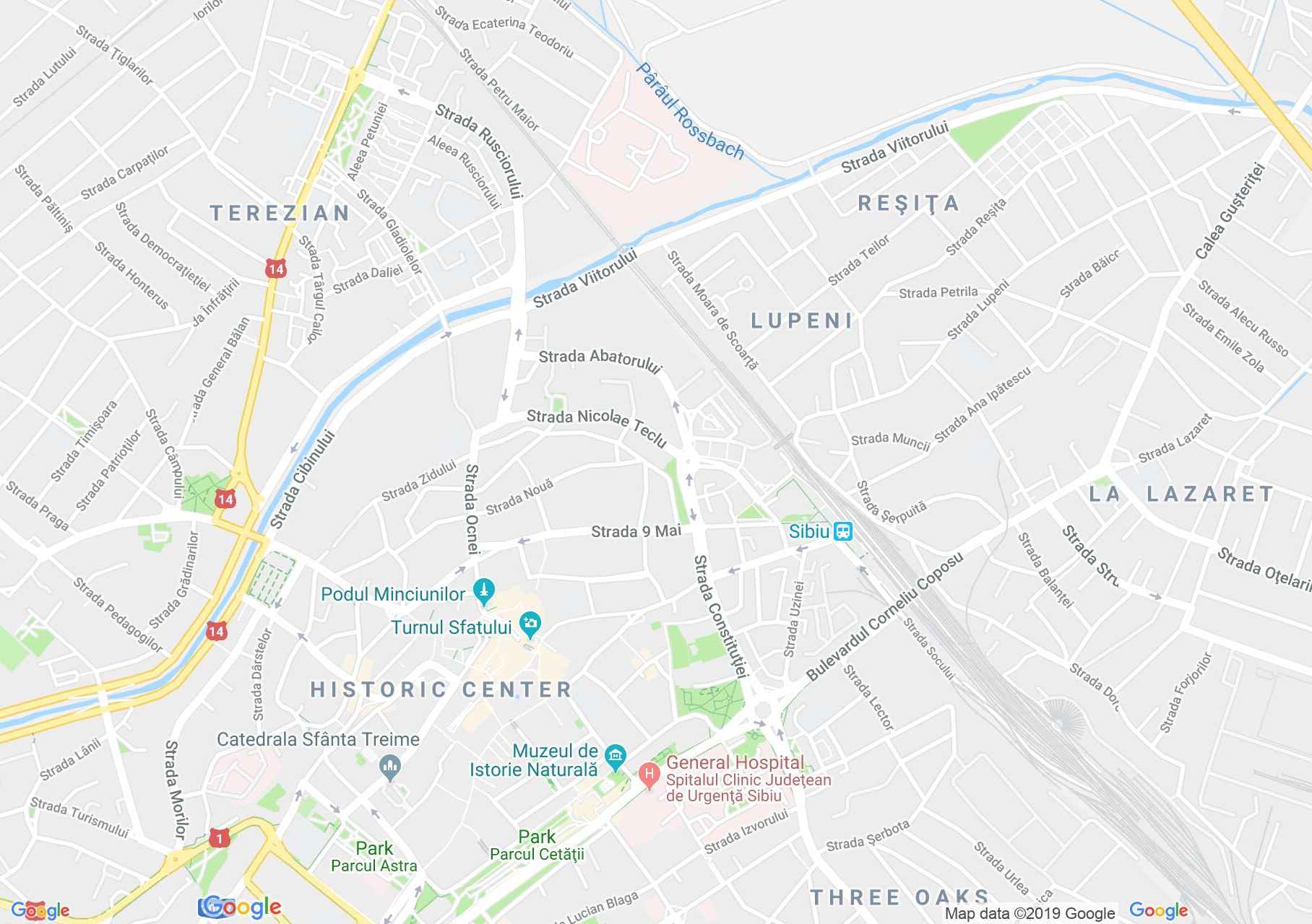 Nagyszeben: Ferencesek temploma (térkép)