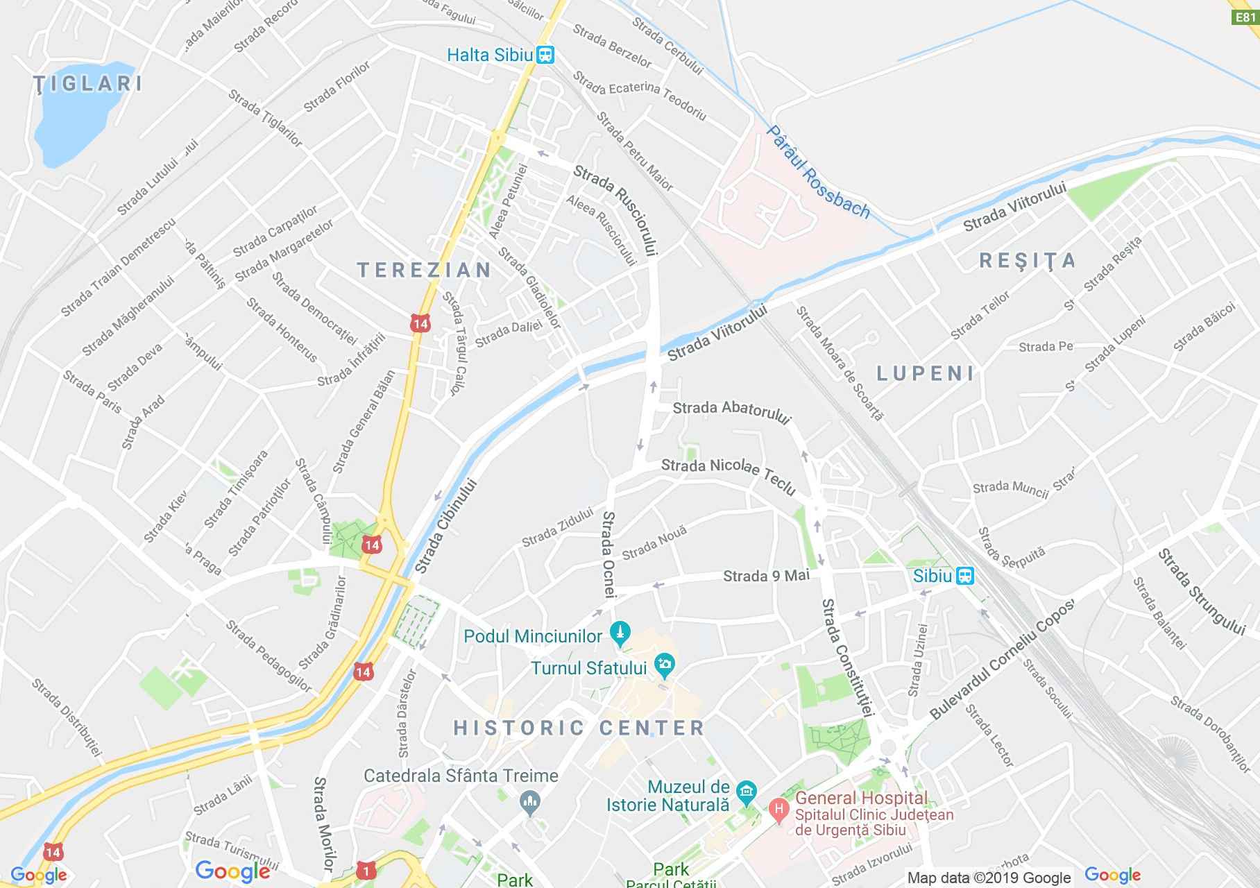 Nagyszeben: Művészetek háza (térkép)