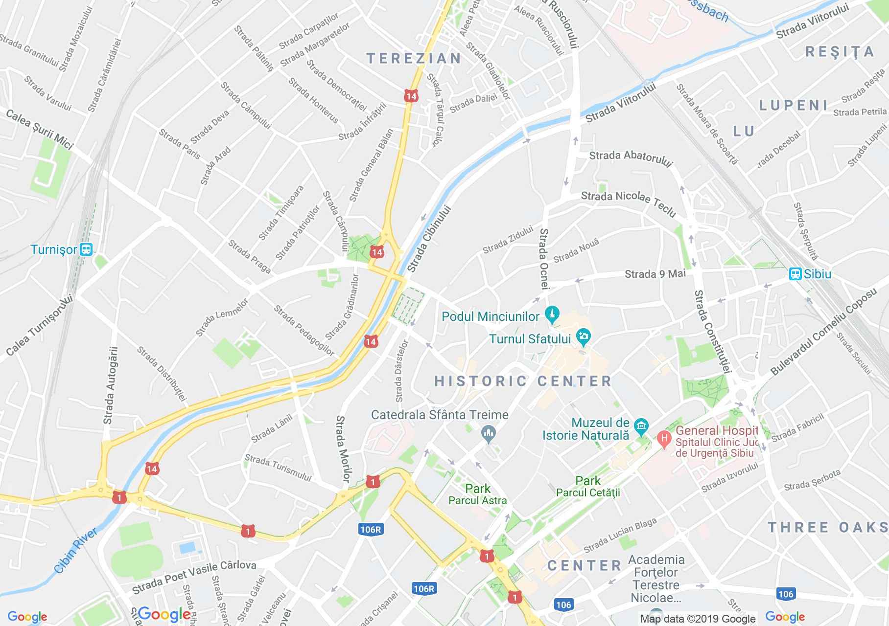 Nagyszeben: Müller ház (térkép)