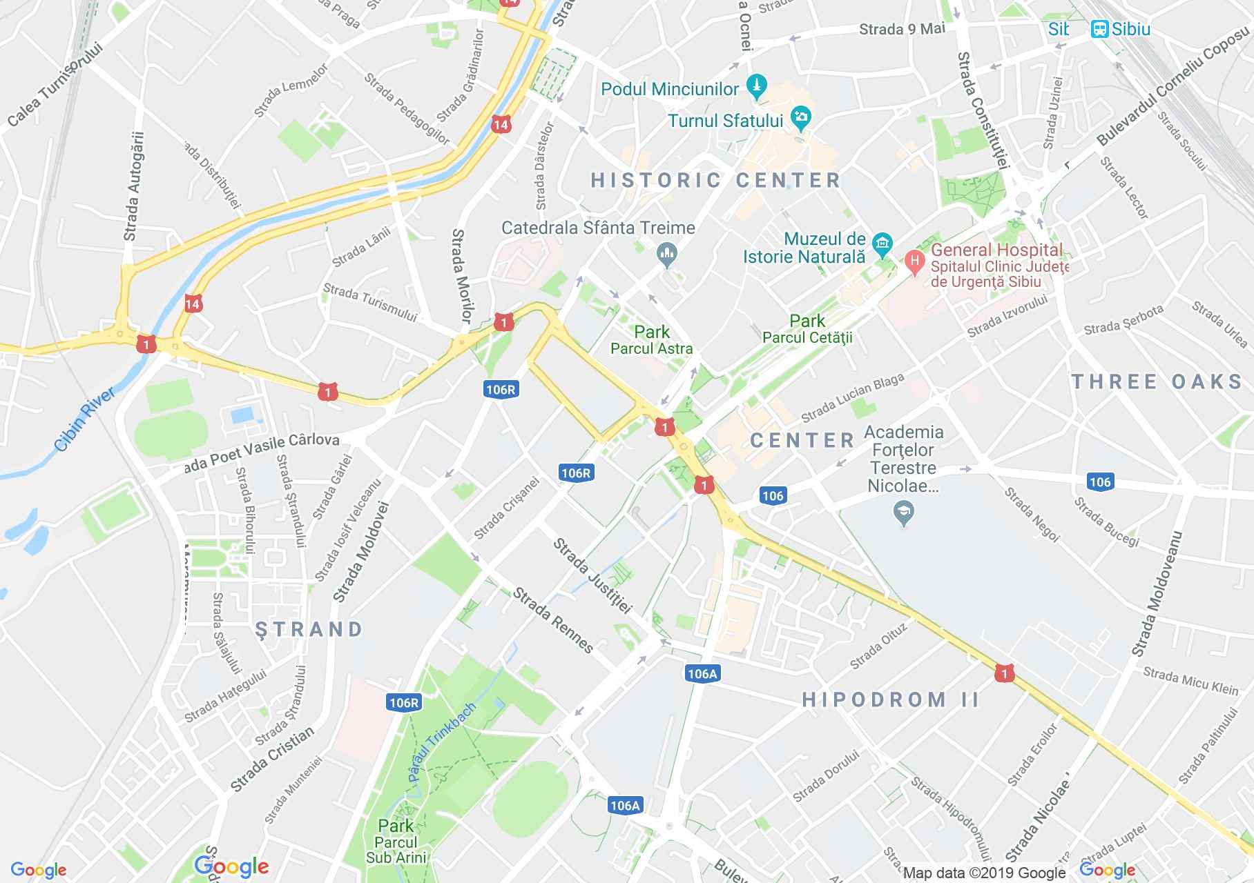 Nagyszeben: August von Spiess vadászmúzeum (térkép)