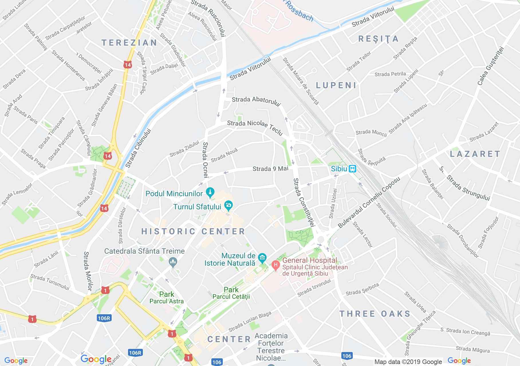 Nagyszeben: Természettörténeti múzeum (térkép)