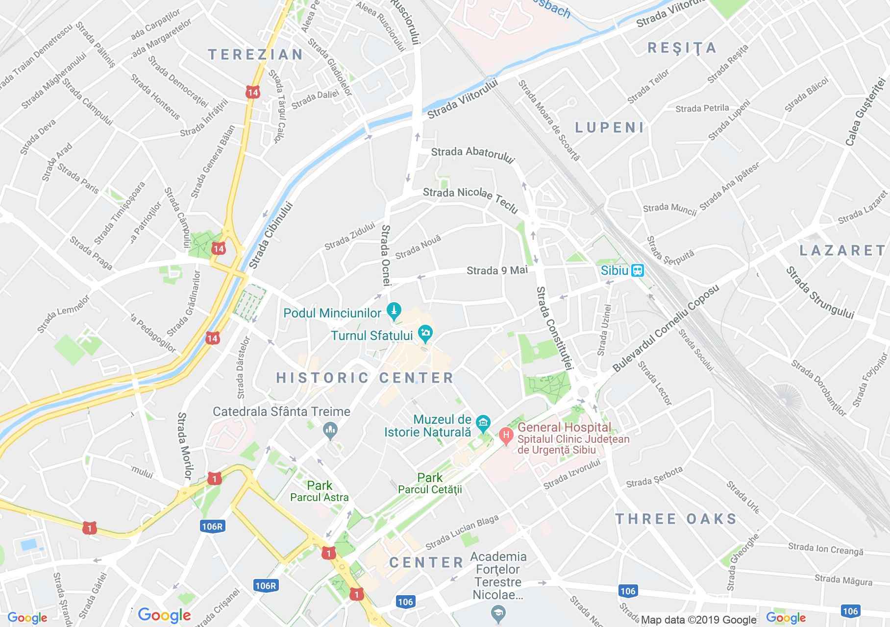 Nagyszeben: Kádár torony (térkép)